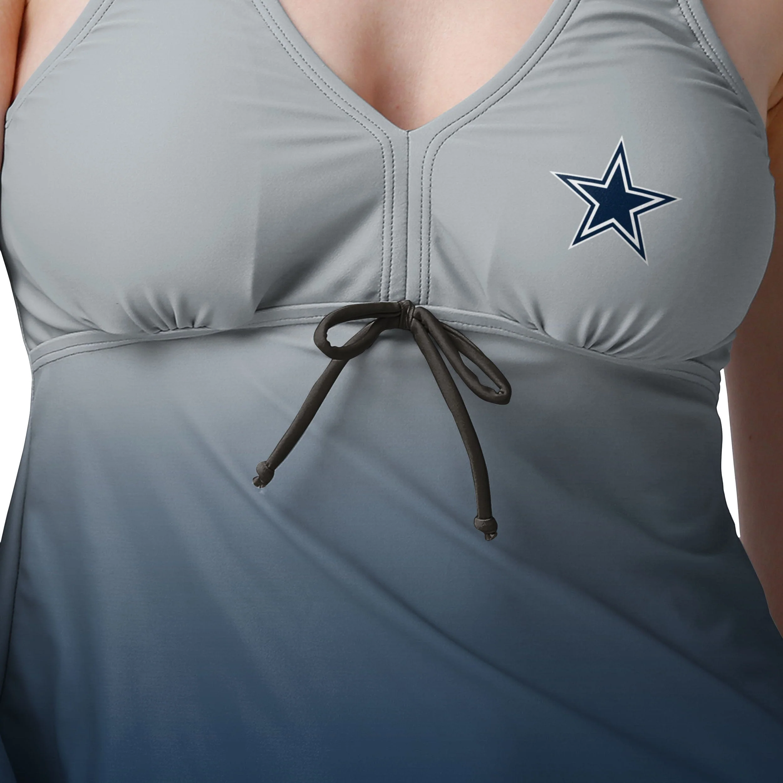 Dallas Cowboys NFL Womens Gametime Gradient Tankini - Image 3