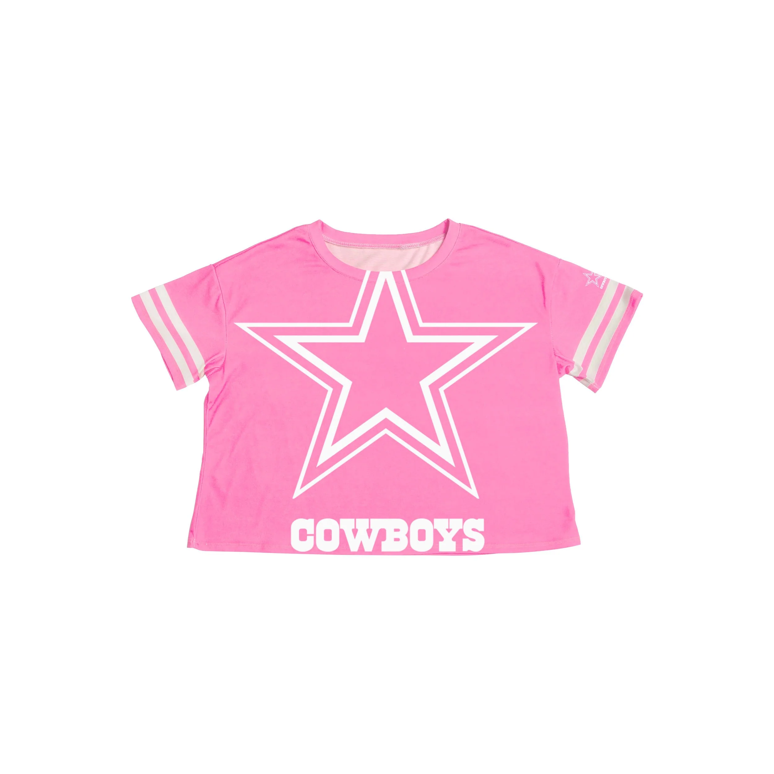 Dallas Cowboys NFL Womens Highlights Crop Top - Image 4
