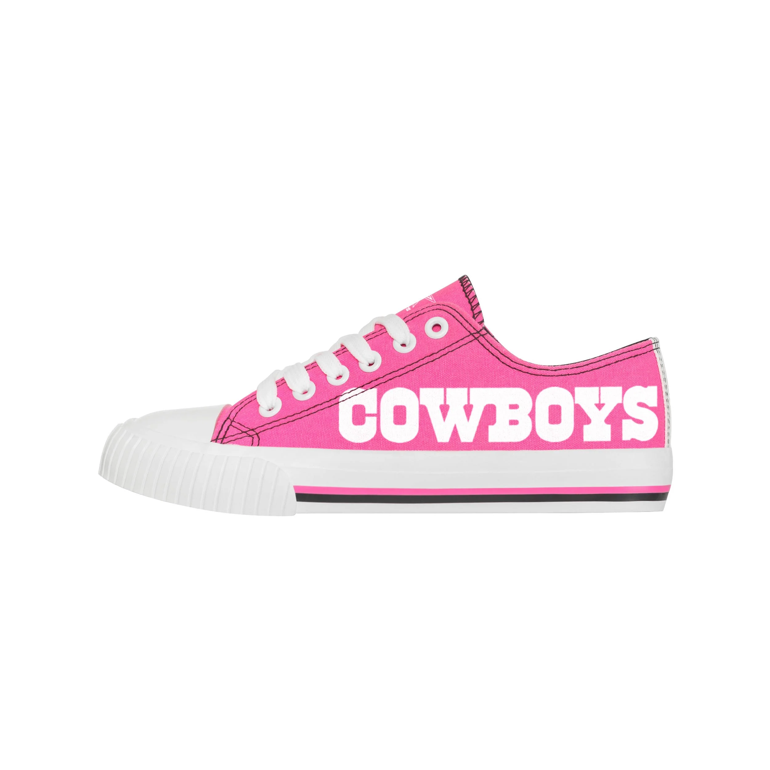 Dallas Cowboys NFL Womens Highlights Low Top Canvas Shoe - Image 2