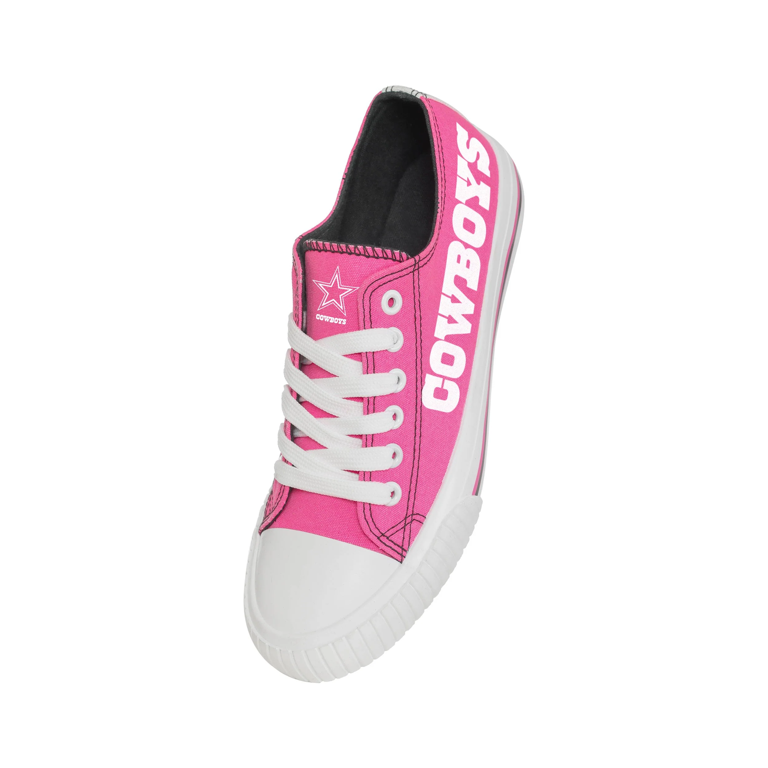 Dallas Cowboys NFL Womens Highlights Low Top Canvas Shoe - Image 3