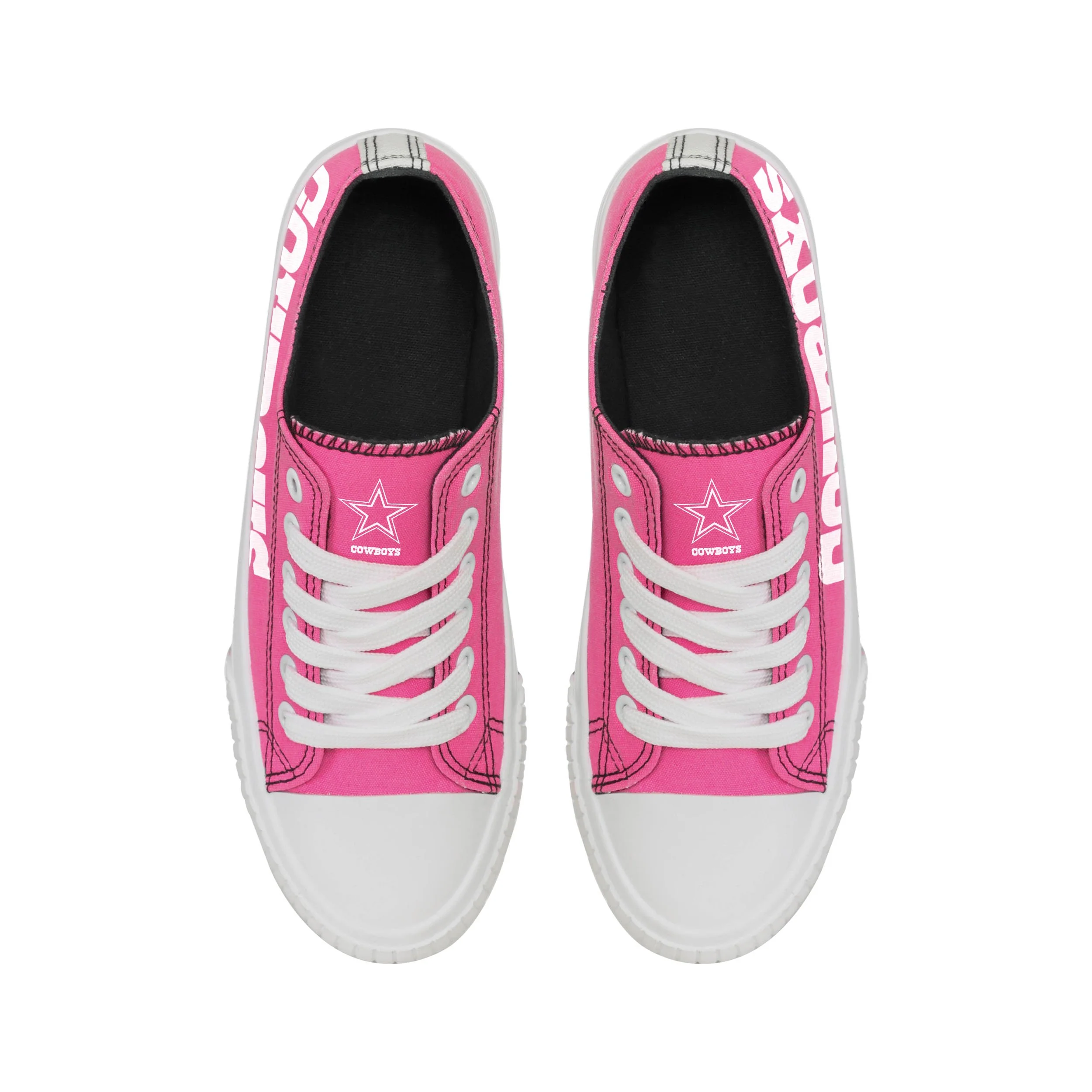 Dallas Cowboys NFL Womens Highlights Low Top Canvas Shoe - Image 4