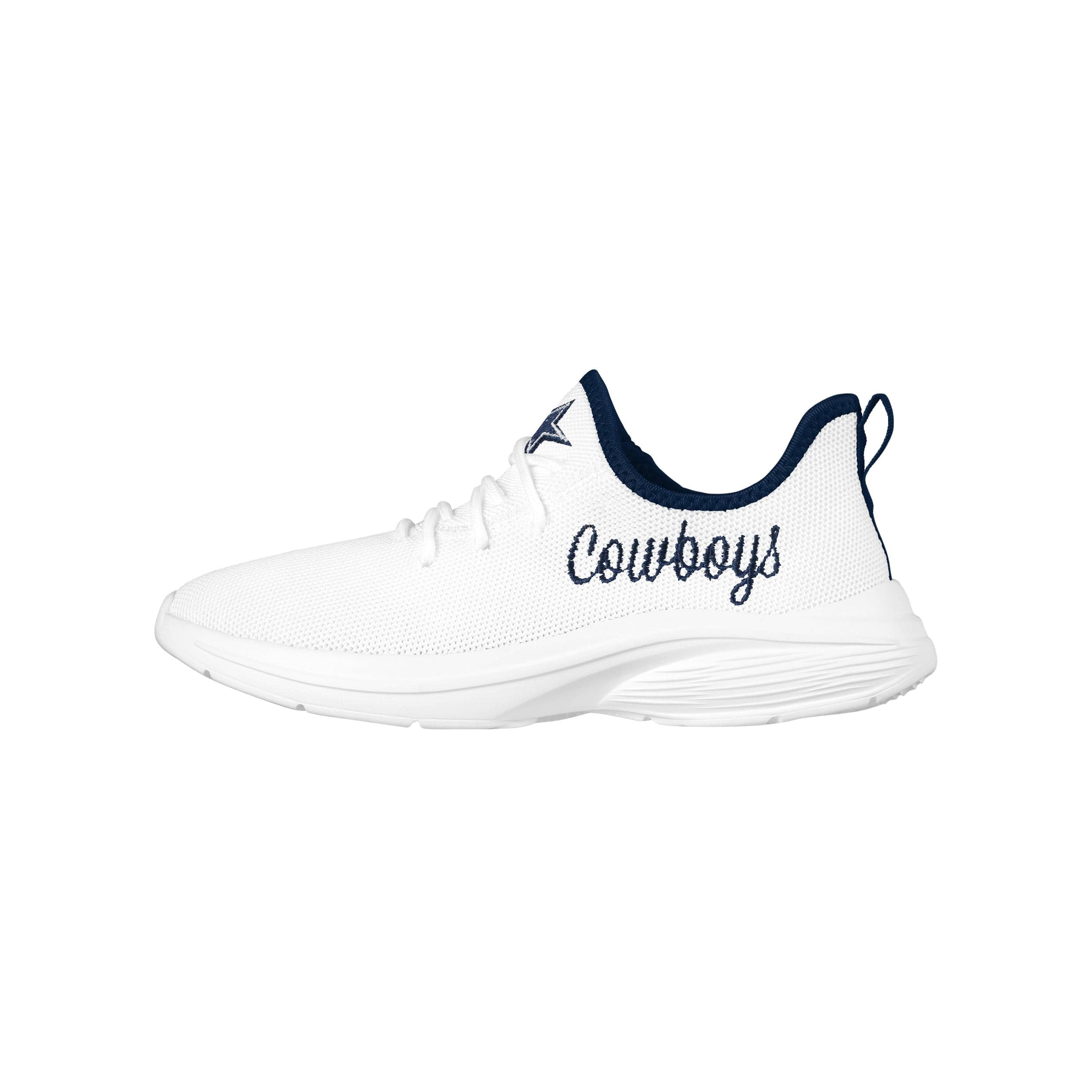 Dallas Cowboys NFL Womens Midsole White Sneakers