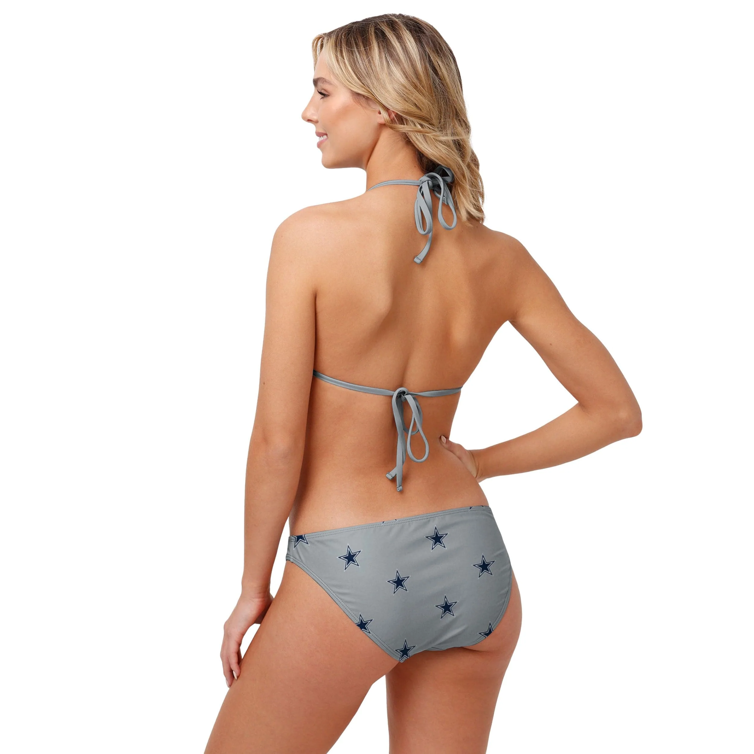 Dallas Cowboys NFL Womens Mini Print Bikini Bottom - Image 3