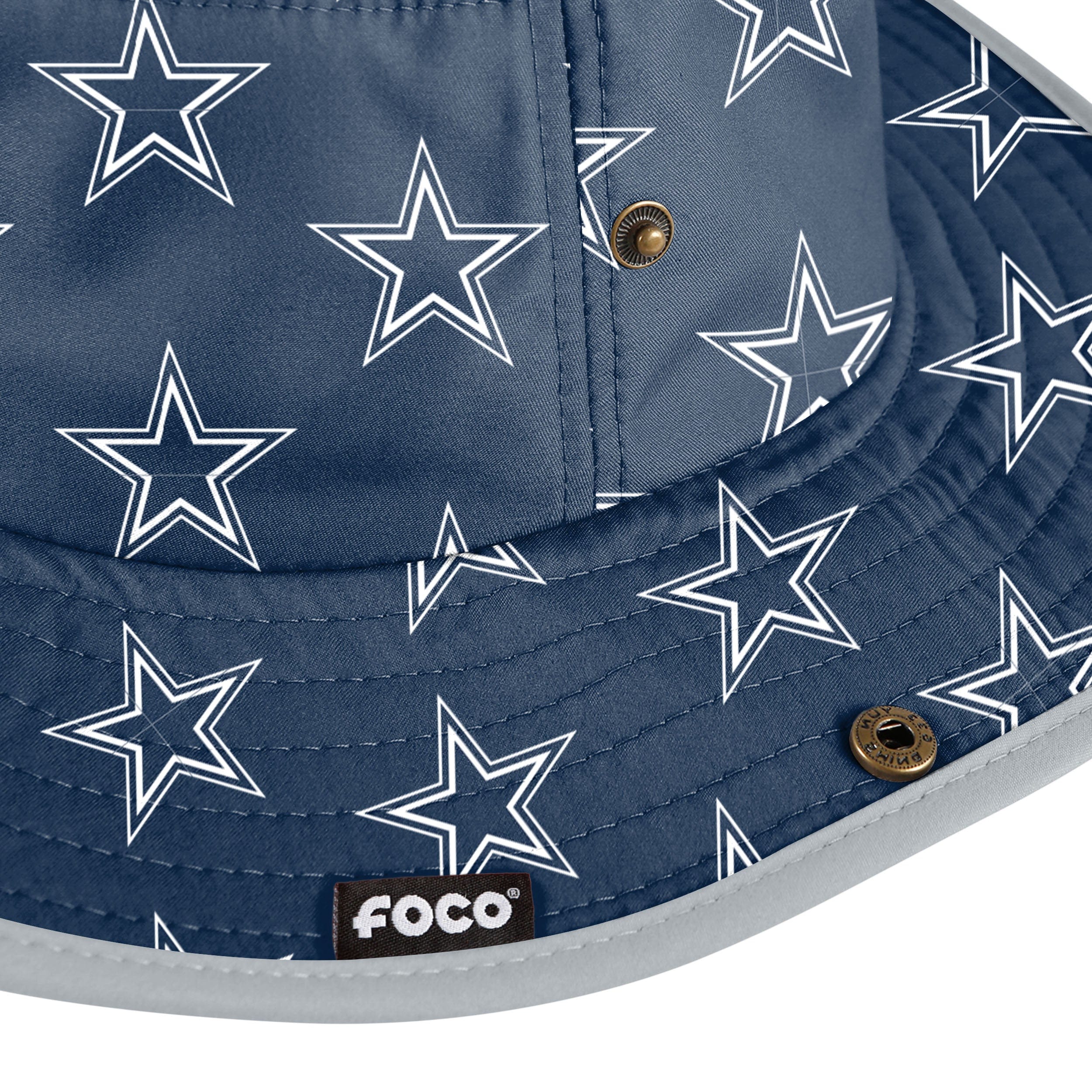 Dallas Cowboys NFL Womens Mini Print Hybrid Boonie Hat - Image 3