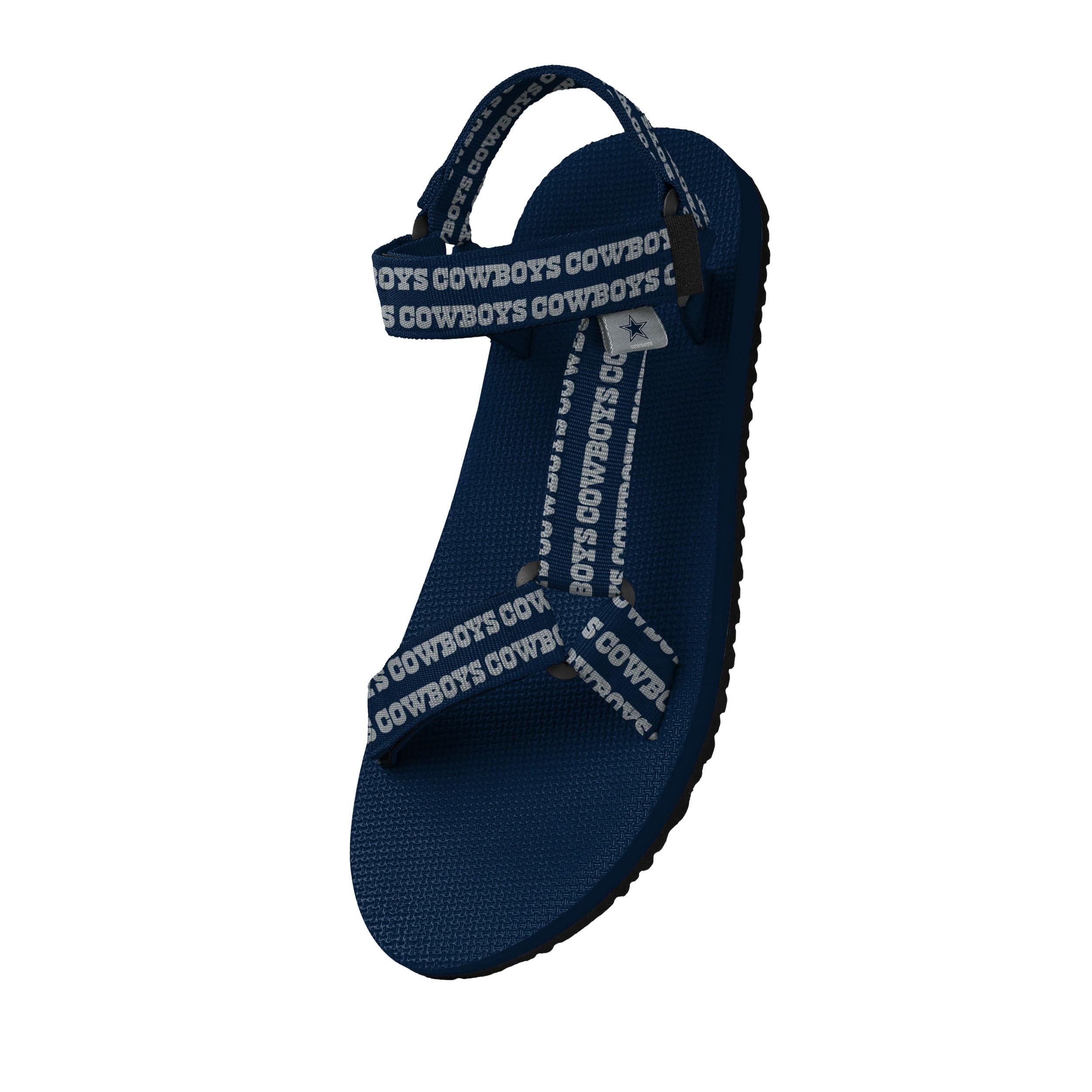 Dallas Cowboys NFL Womens Repeat Logo Strap Sandal - Image 2