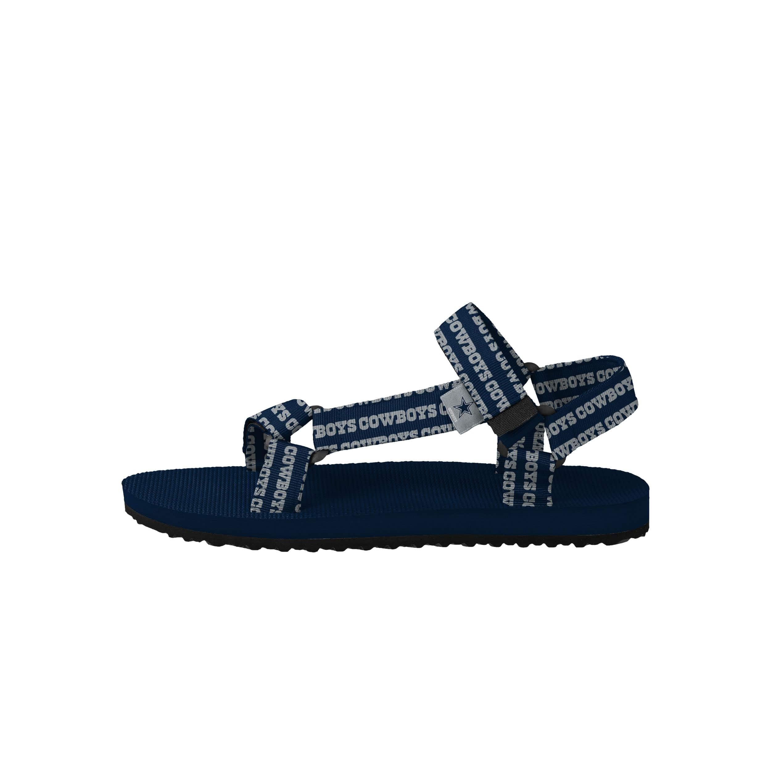 Dallas Cowboys NFL Womens Repeat Logo Strap Sandal - Image 4