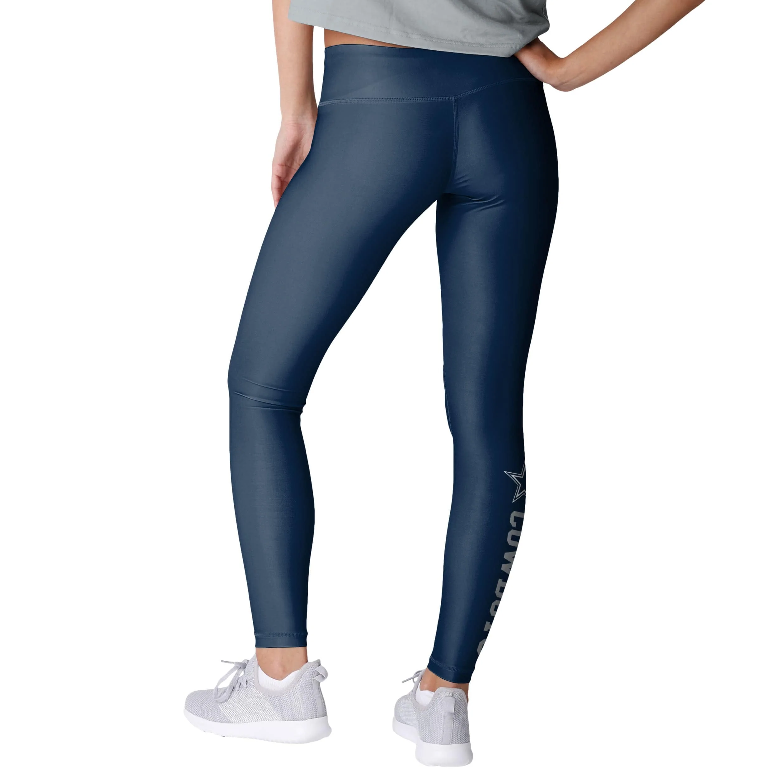 Dallas Cowboys NFL Womens Solid Wordmark Leggings - Image 2