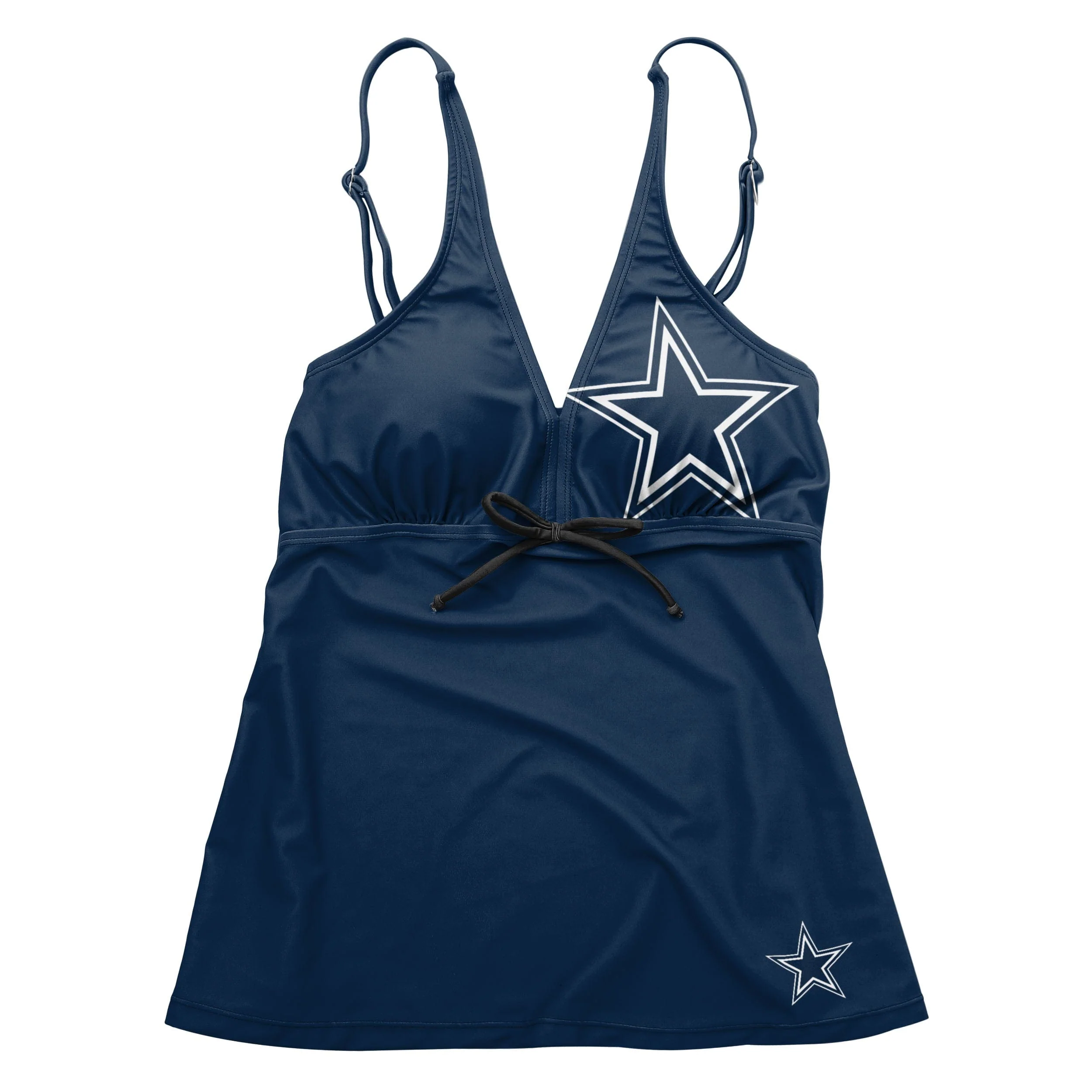 Dallas Cowboys NFL Womens Summertime Solid Tankini - Image 2