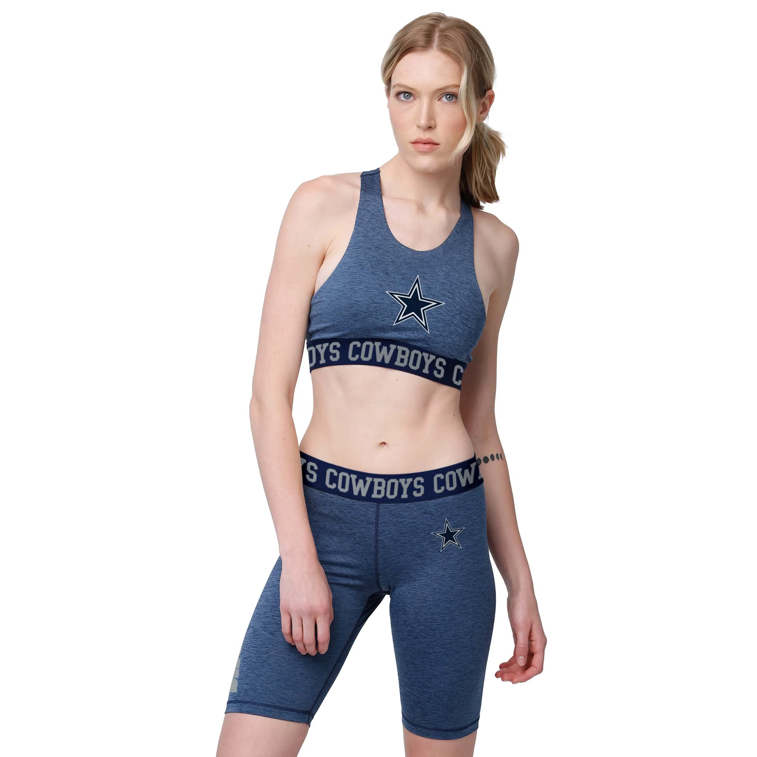 Dallas Cowboys NFL Womens Team Color Static Bike Shorts - Image 4