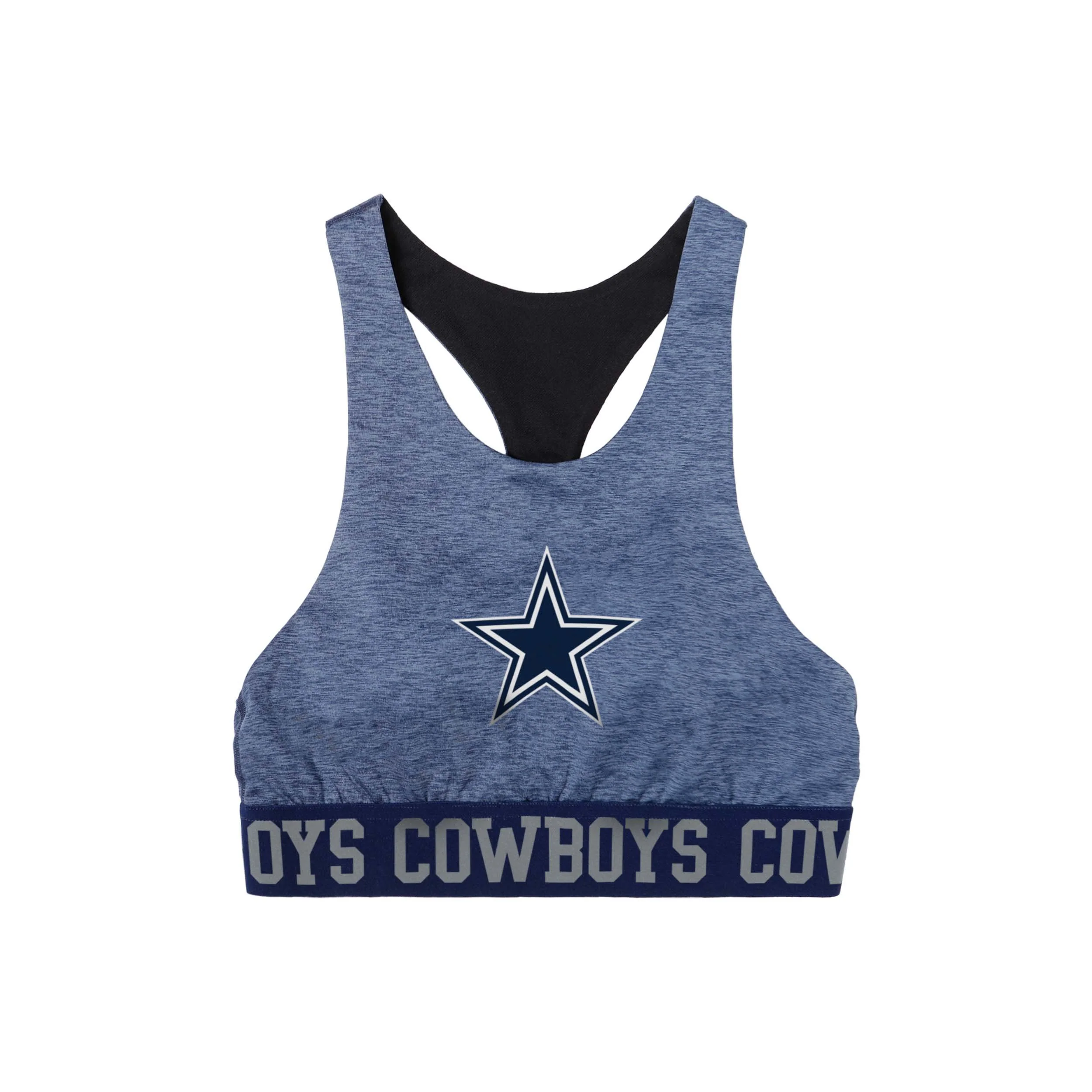 Dallas Cowboys NFL Womens Team Color Static Sports Bra - Image 2