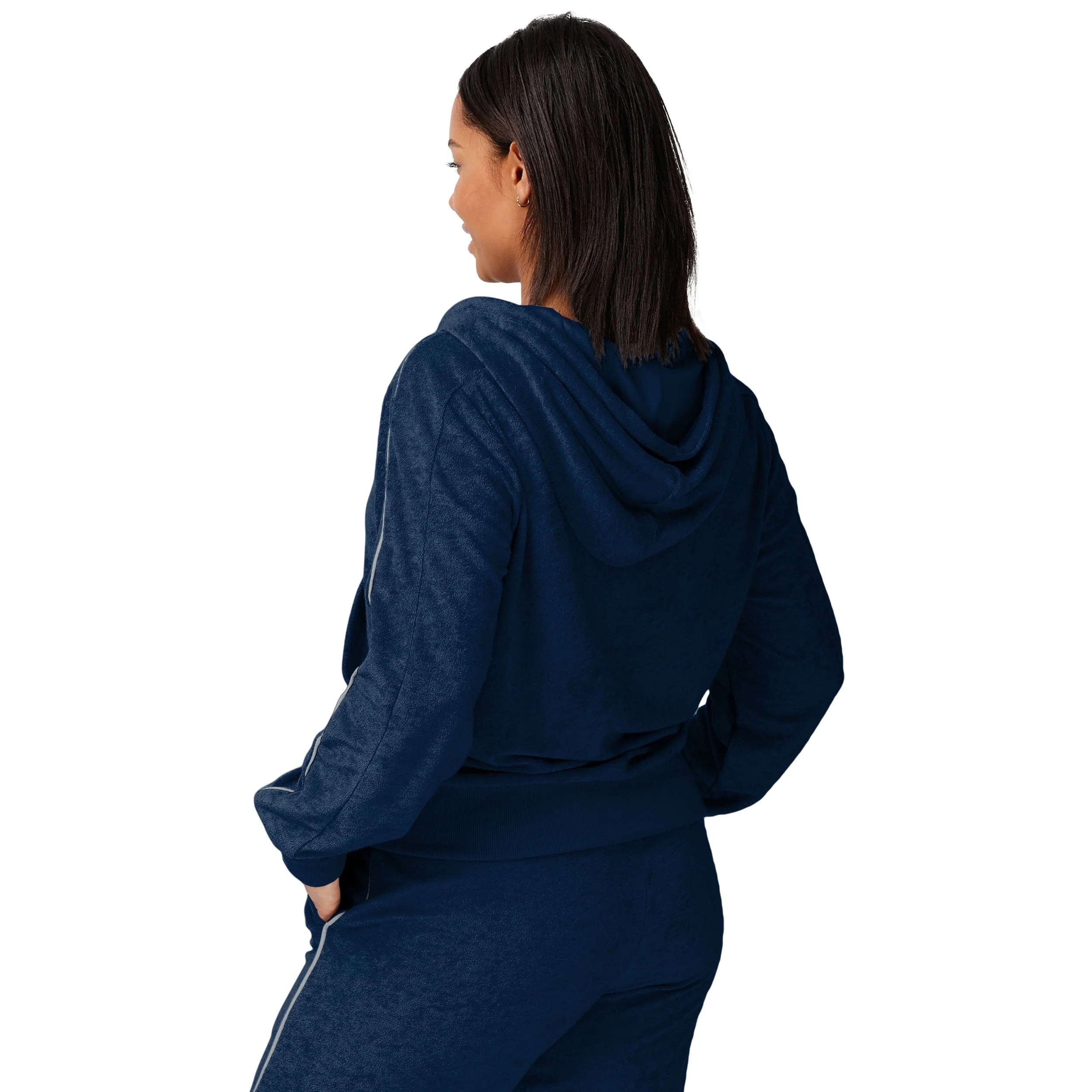 Dallas Cowboys NFL Womens Terry Knit Zip Up Top - Image 2