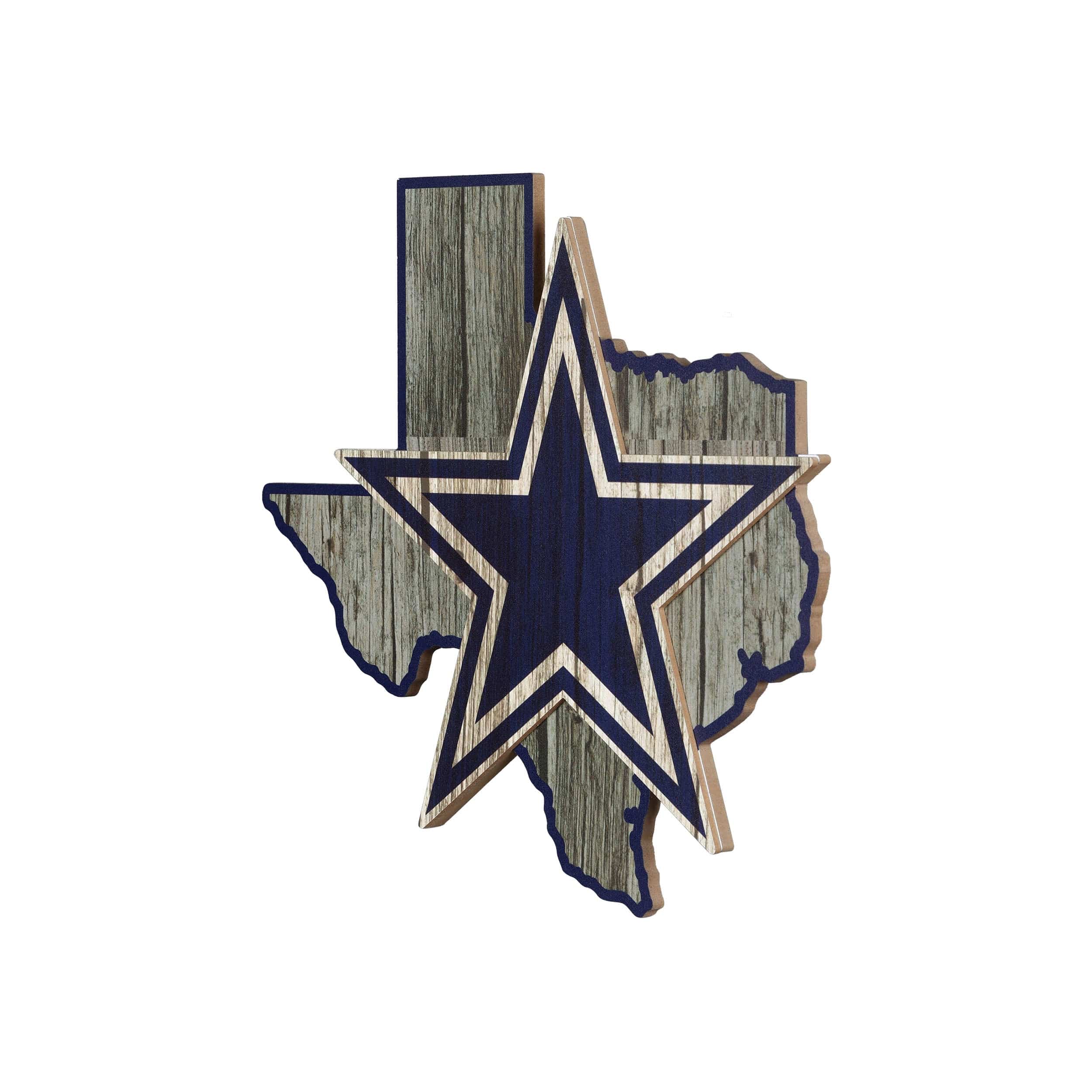 Dallas Cowboys NFL Wood State Sign - Image 2