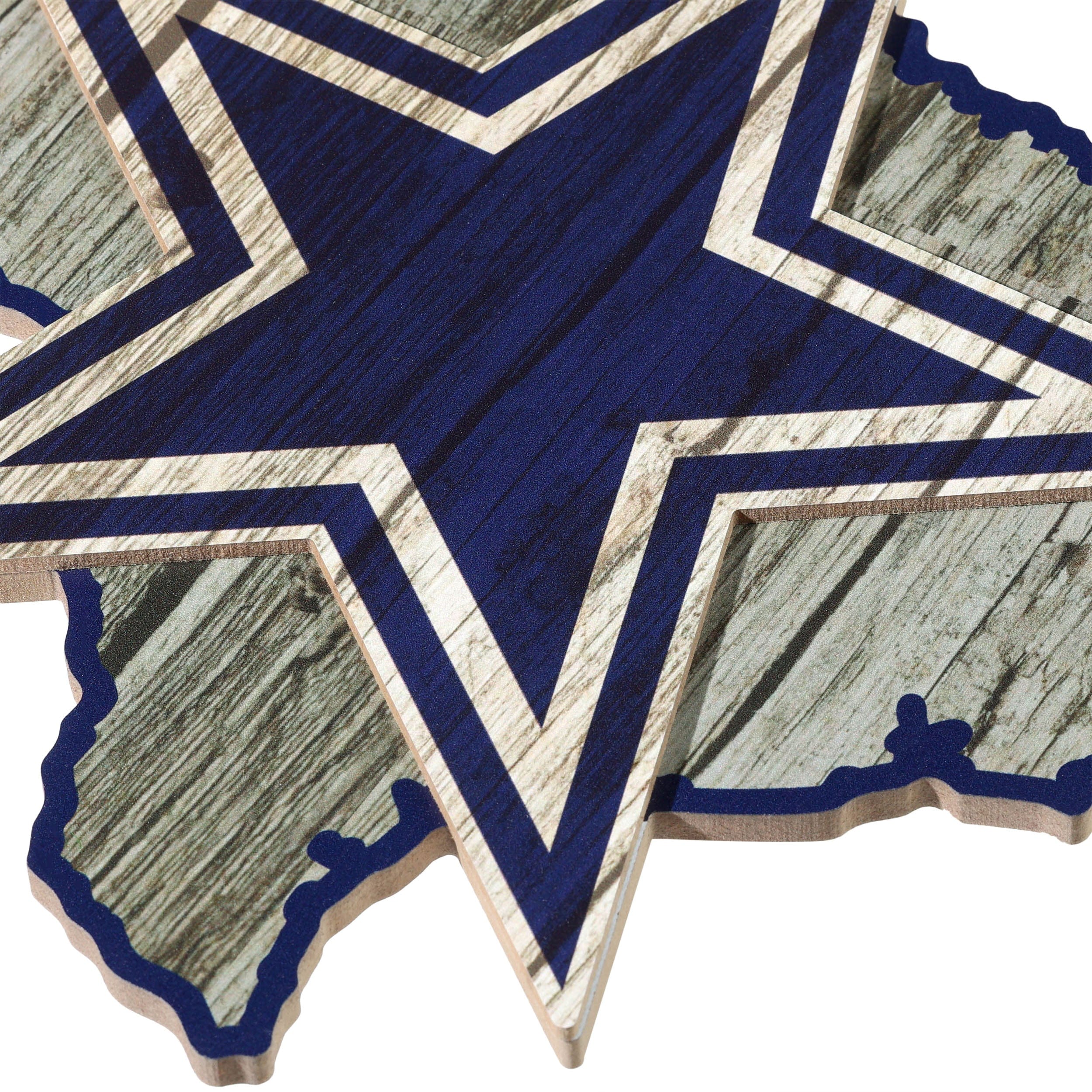 Dallas Cowboys NFL Wood State Sign - Image 3