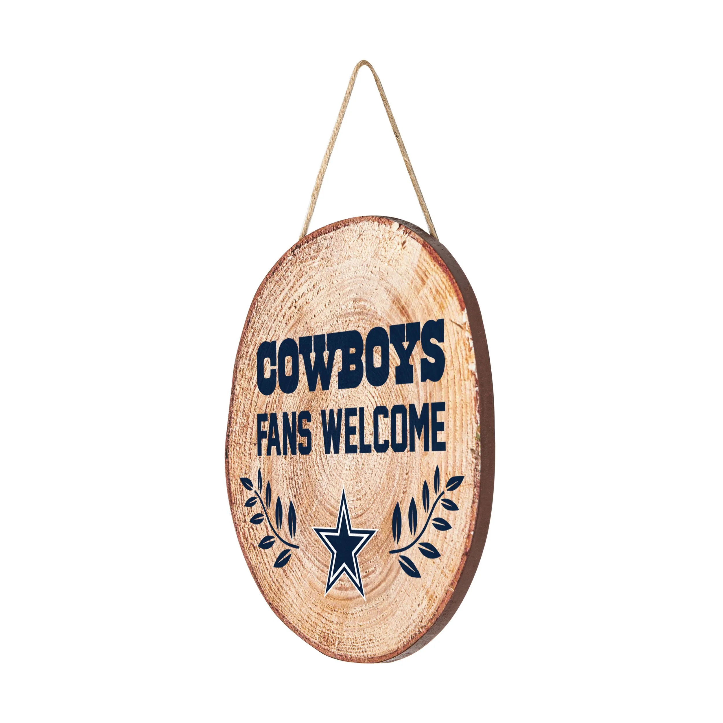 Dallas Cowboys NFL Wood Stump Sign - Image 2
