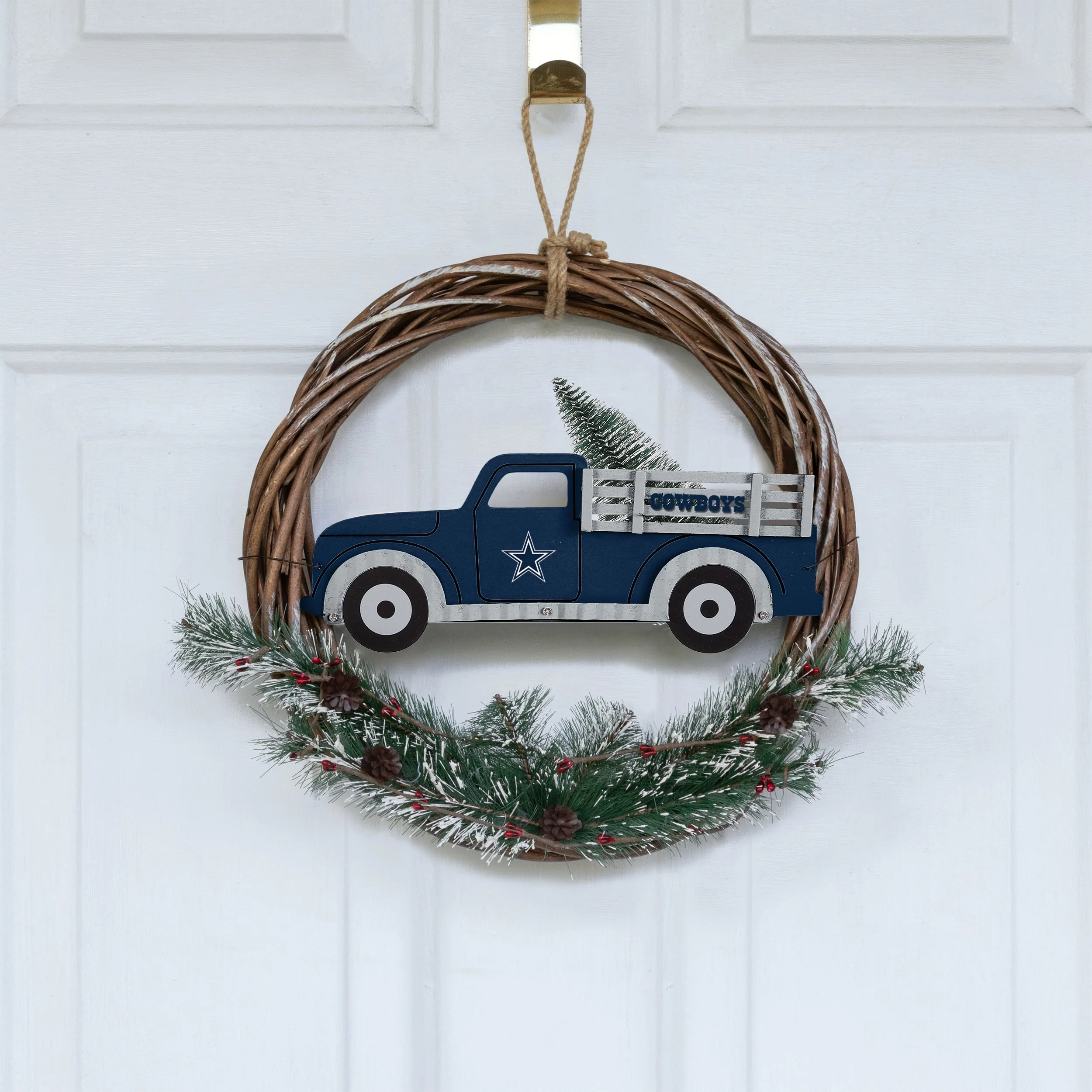 Dallas Cowboys NFL Wreath With Truck - Image 2