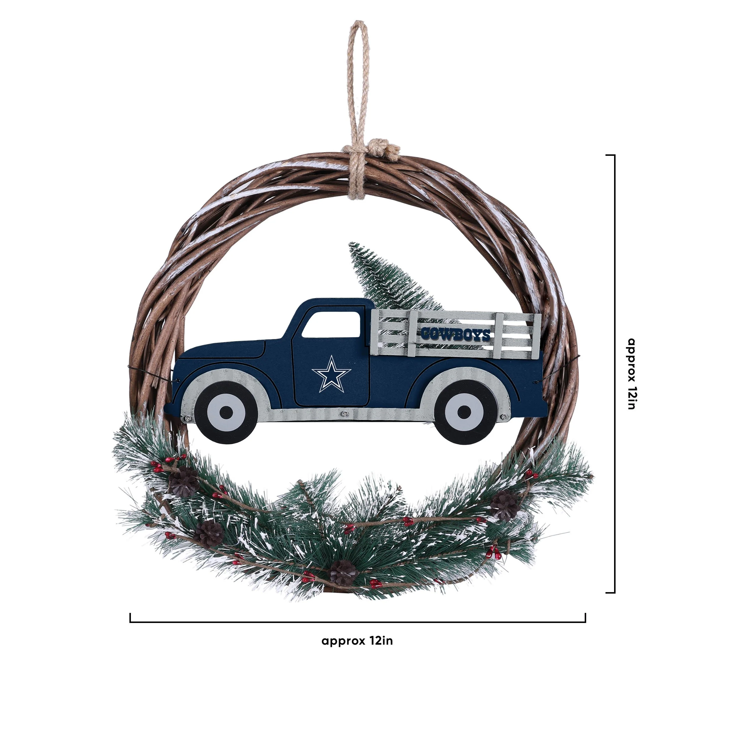 Dallas Cowboys NFL Wreath With Truck - Image 4