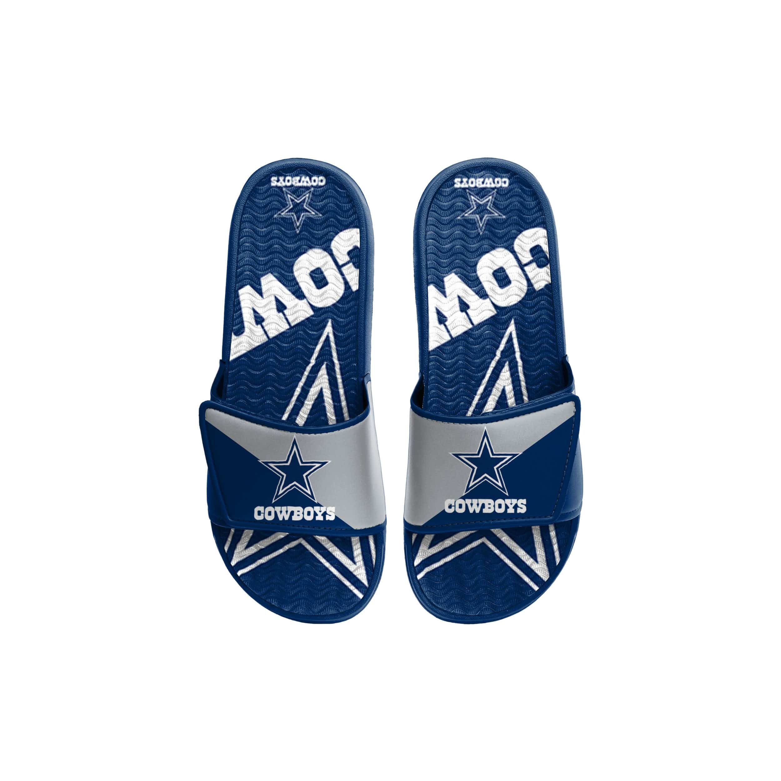 Dallas Cowboys NFL Youth Colorblock Big Logo Gel Slide - Image 2