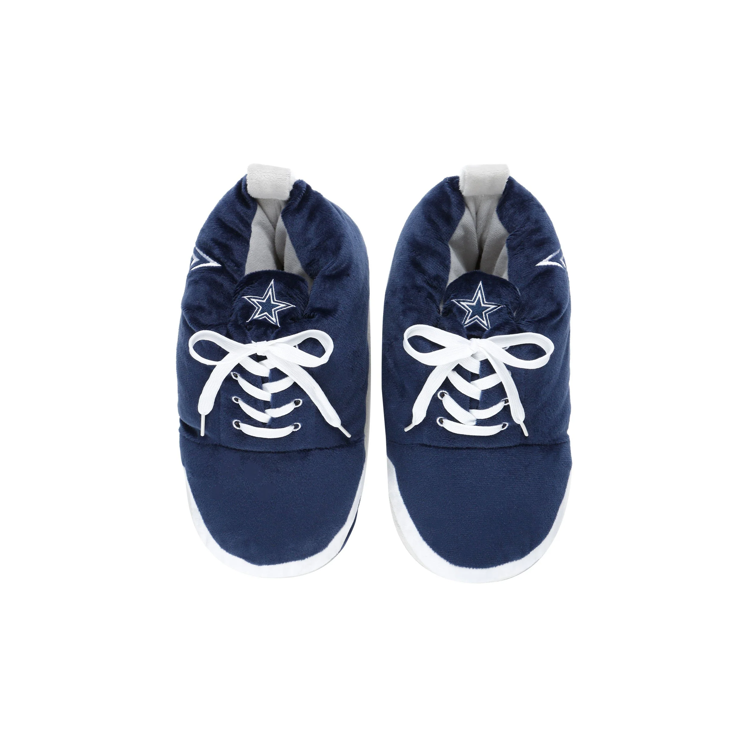 Dallas Cowboys NFL Youth Plush Sneaker Slippers - Image 4