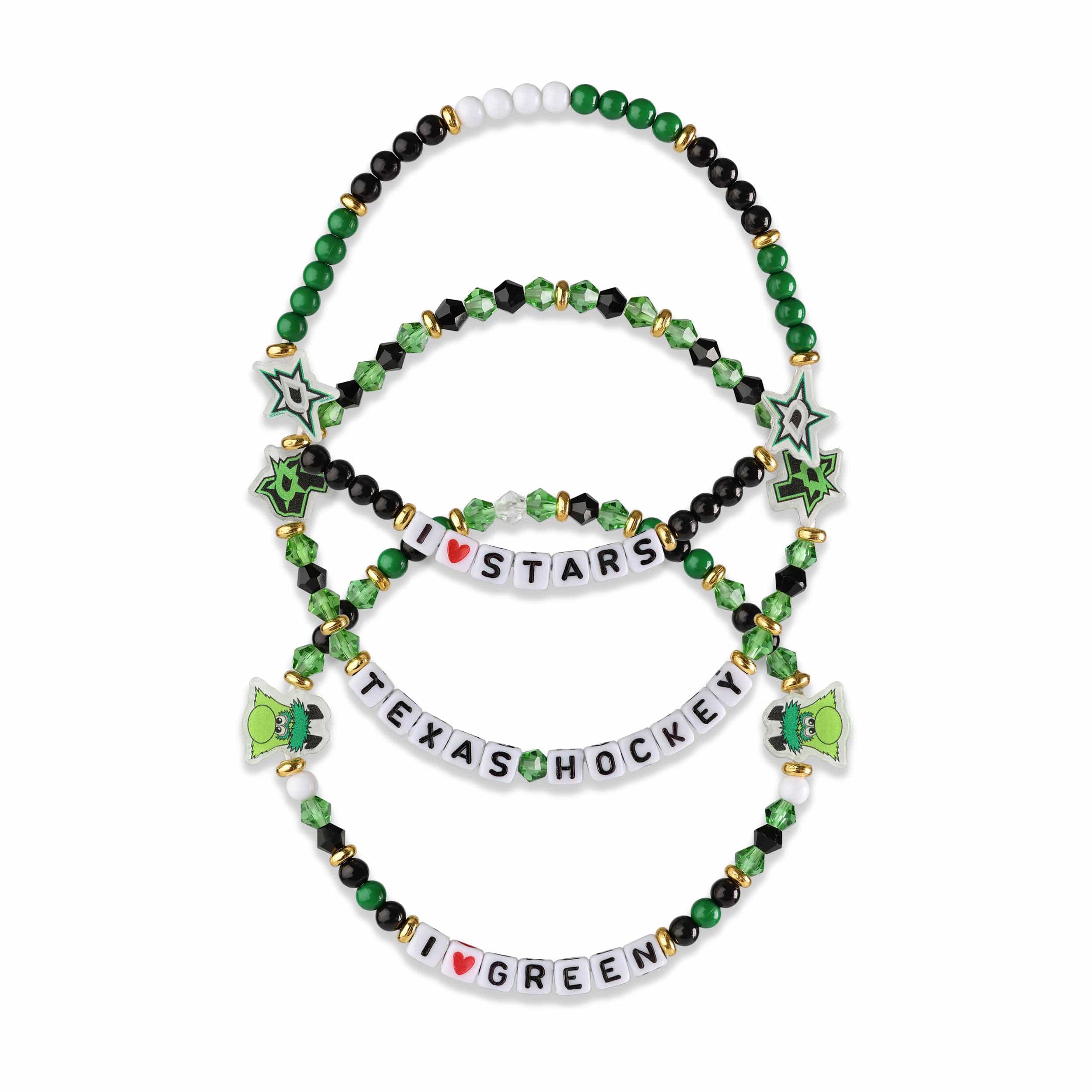 Dallas Stars NHL 3 Pack Friendship Bracelet