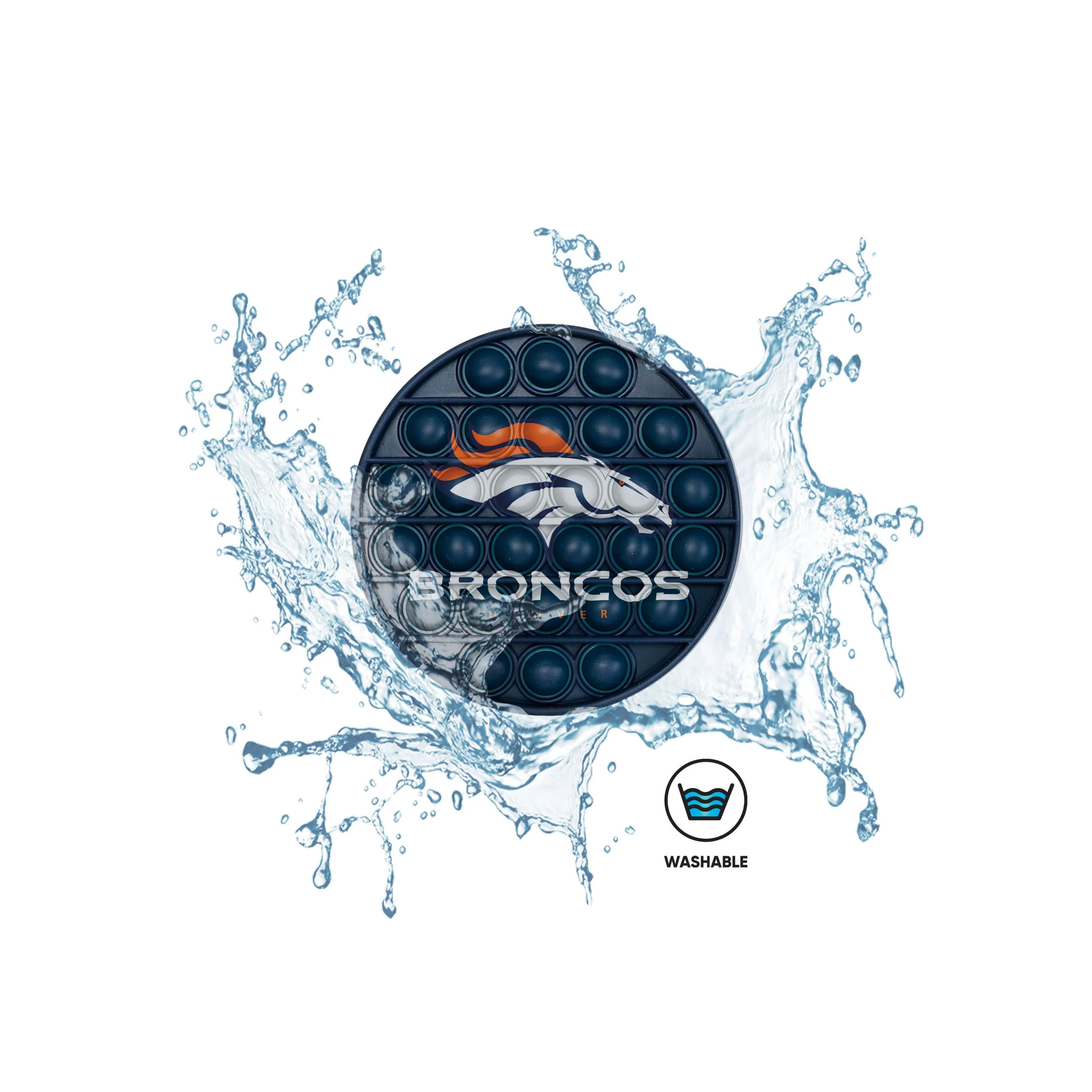 Denver Broncos NFL 2 Pack Helmet & Circle Push-Itz Fidget - Image 4