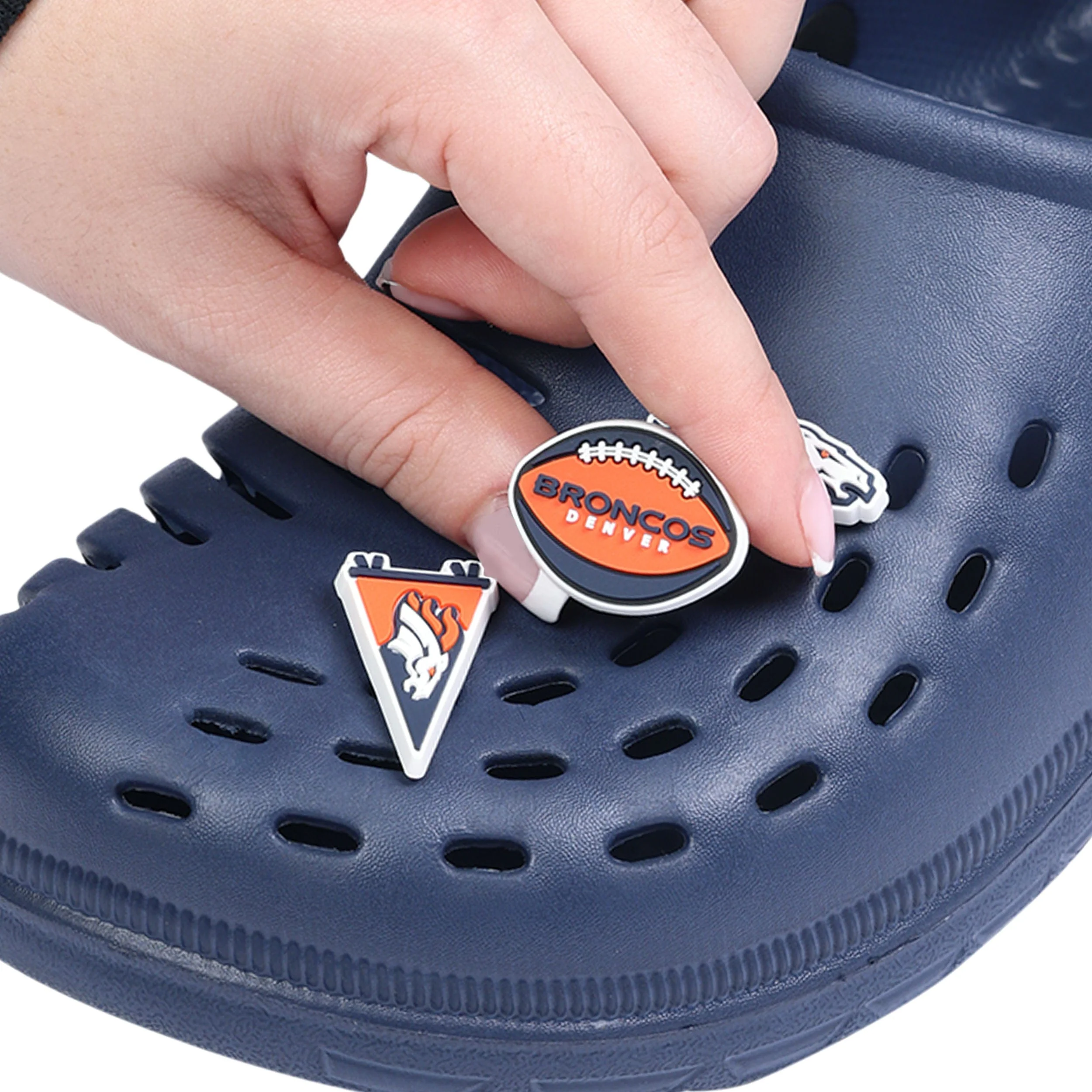 Denver Broncos NFL 6 Pack Team Clog Charms - Image 3