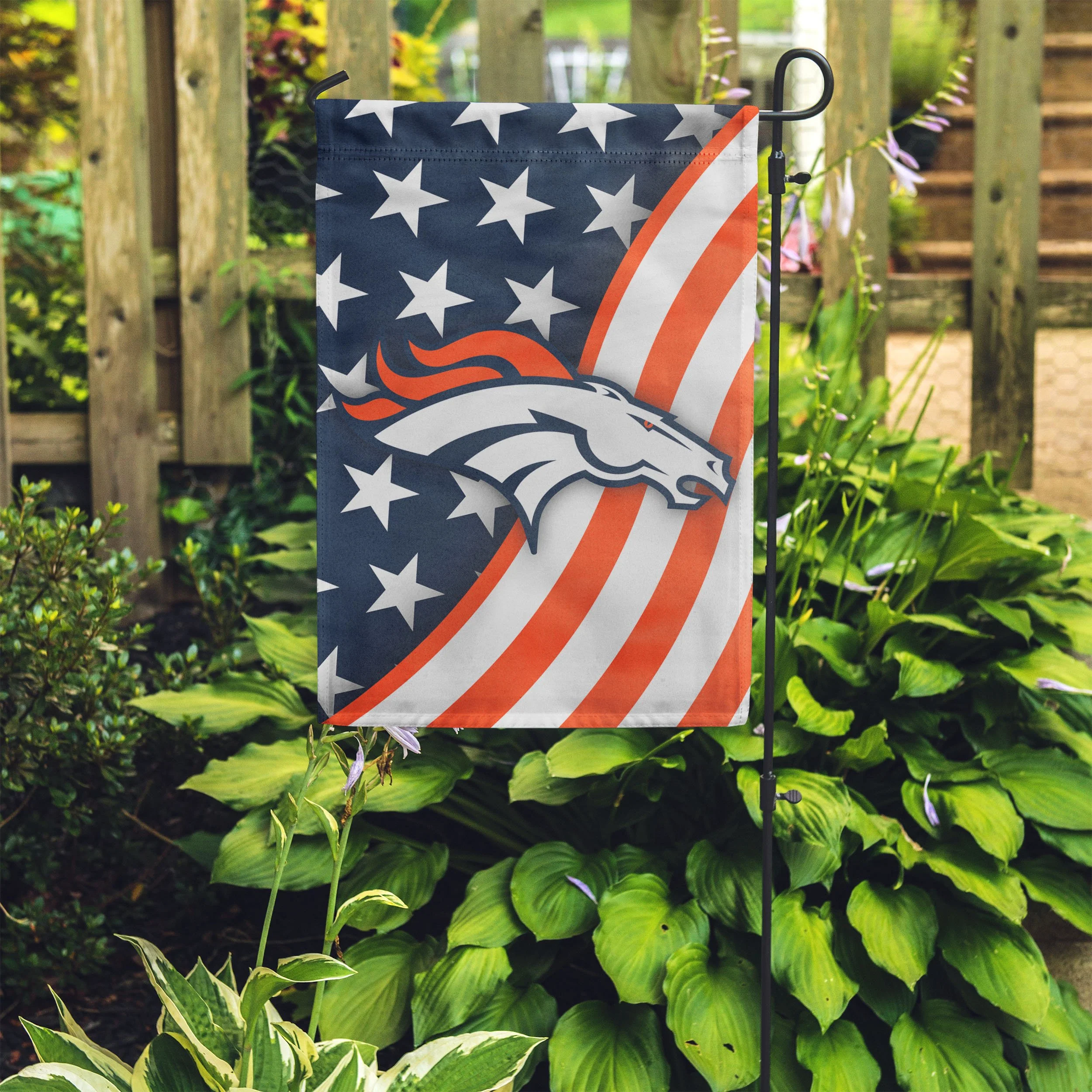 Denver Broncos NFL Americana Garden Flag - Image 4