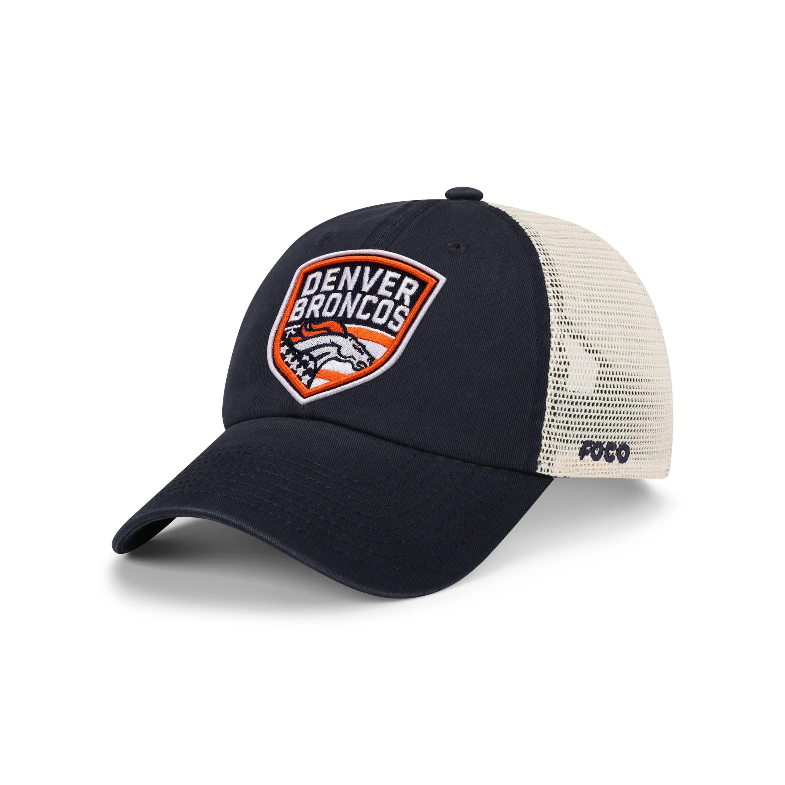 Denver Broncos NFL Americana Patch Casual Trucker Cap (PREORDER - SHIPS LATE JUNE)