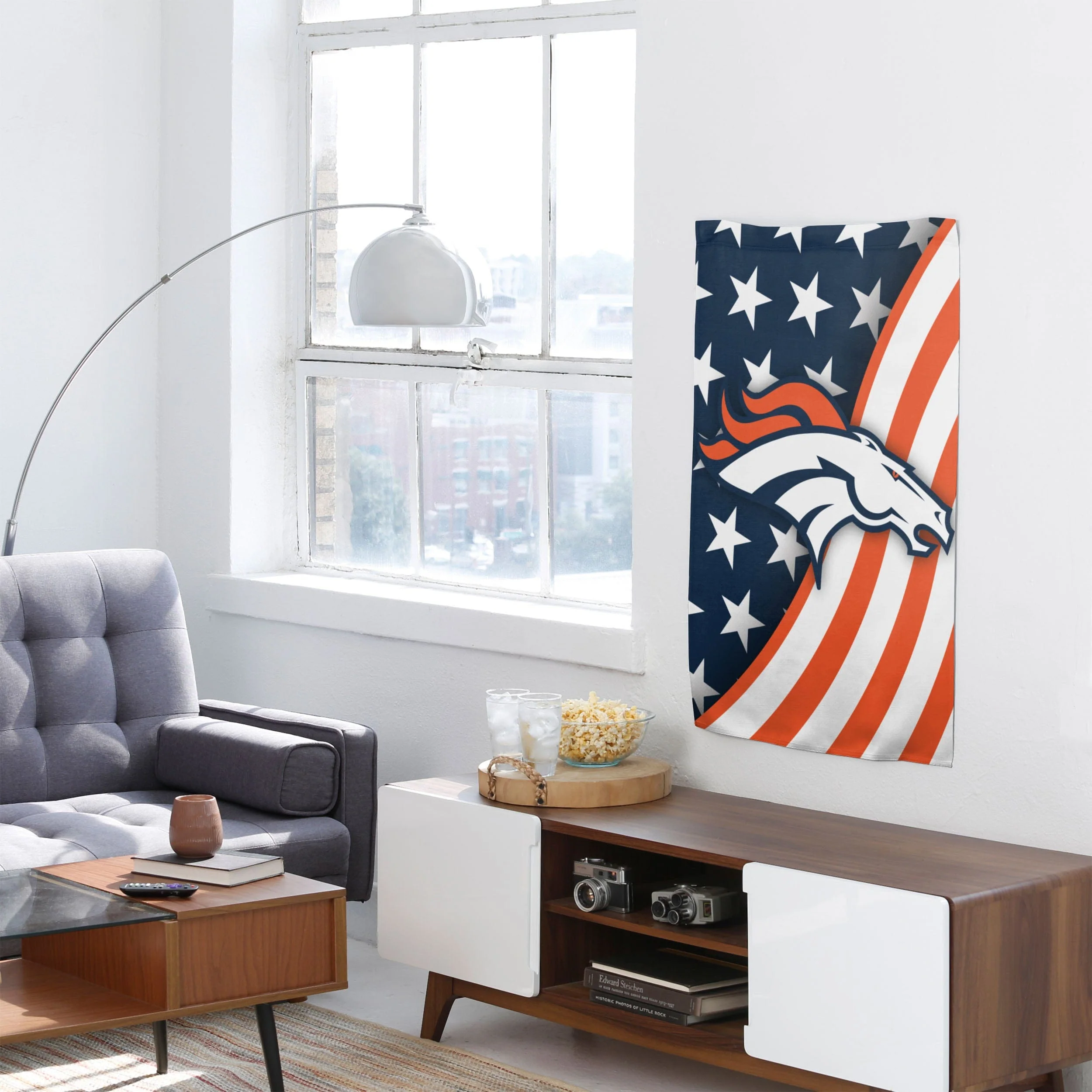 Denver Broncos NFL Americana Vertical Flag - Image 4
