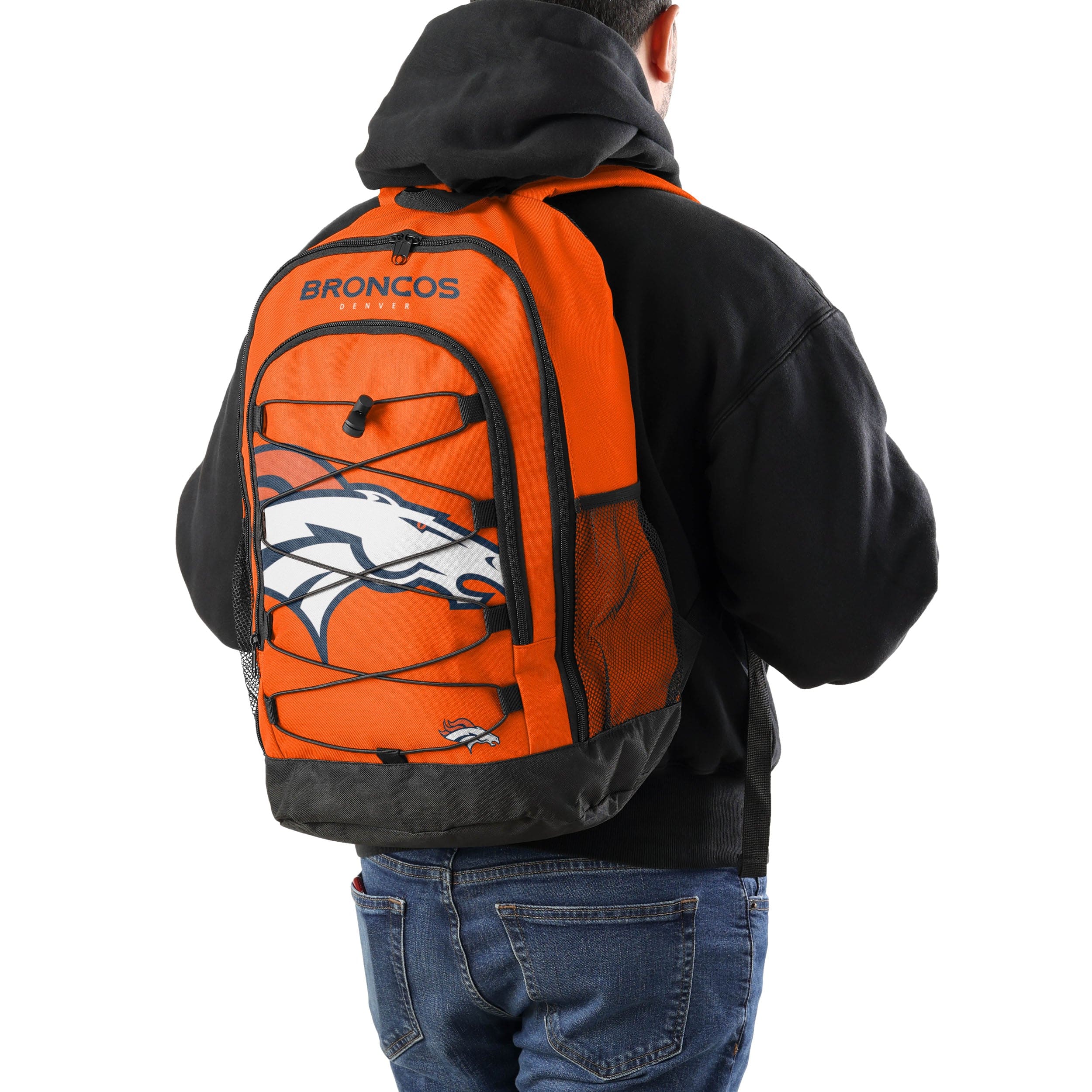 Denver Broncos NFL Big Logo Bungee Backpack - Image 4