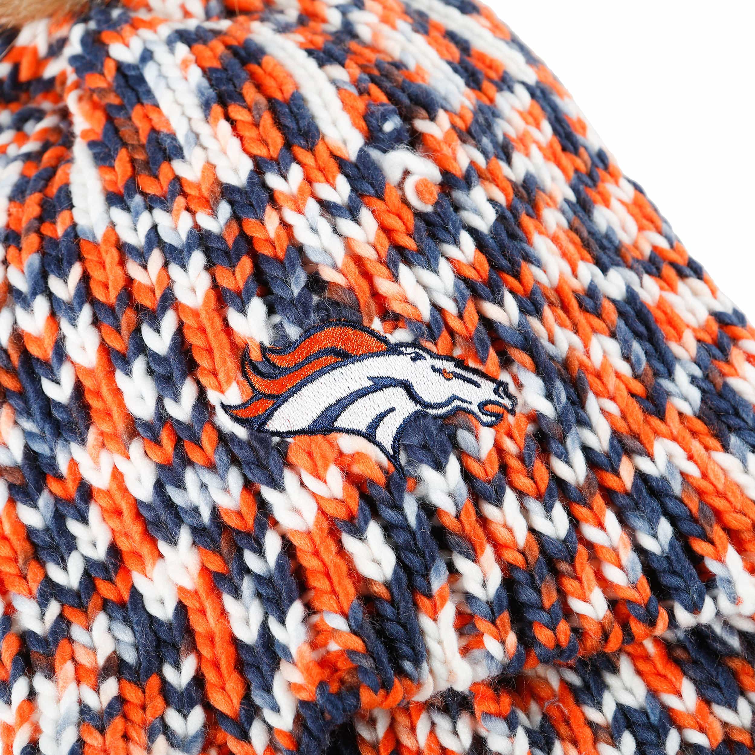 Denver Broncos NFL Colorblend Knit Pom Beanie - Image 3