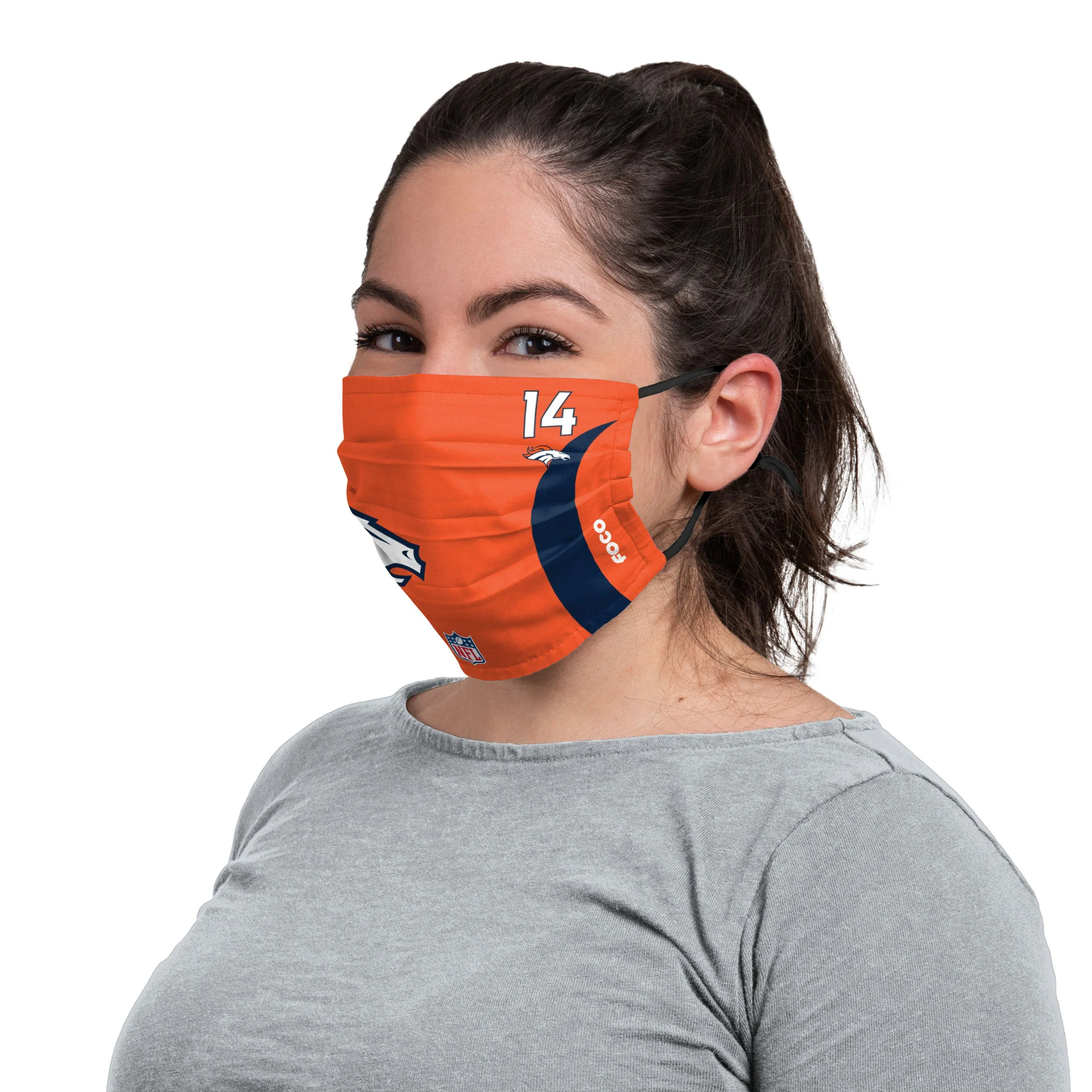 Denver Broncos NFL Courtland Sutton On-Field Sideline Logo Face Cover - Image 3