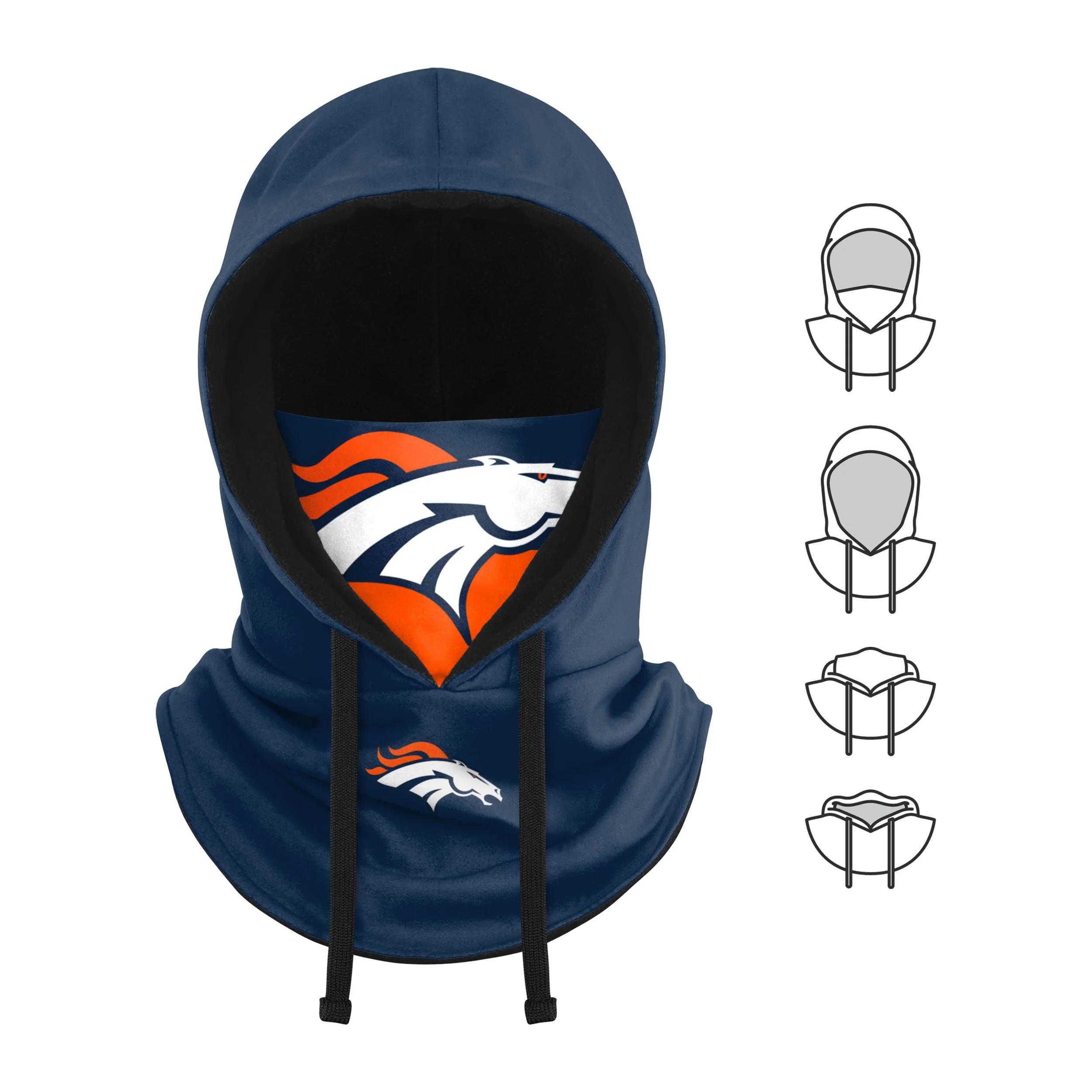 Denver Broncos NFL Drawstring Hooded Gaiter - Image 5