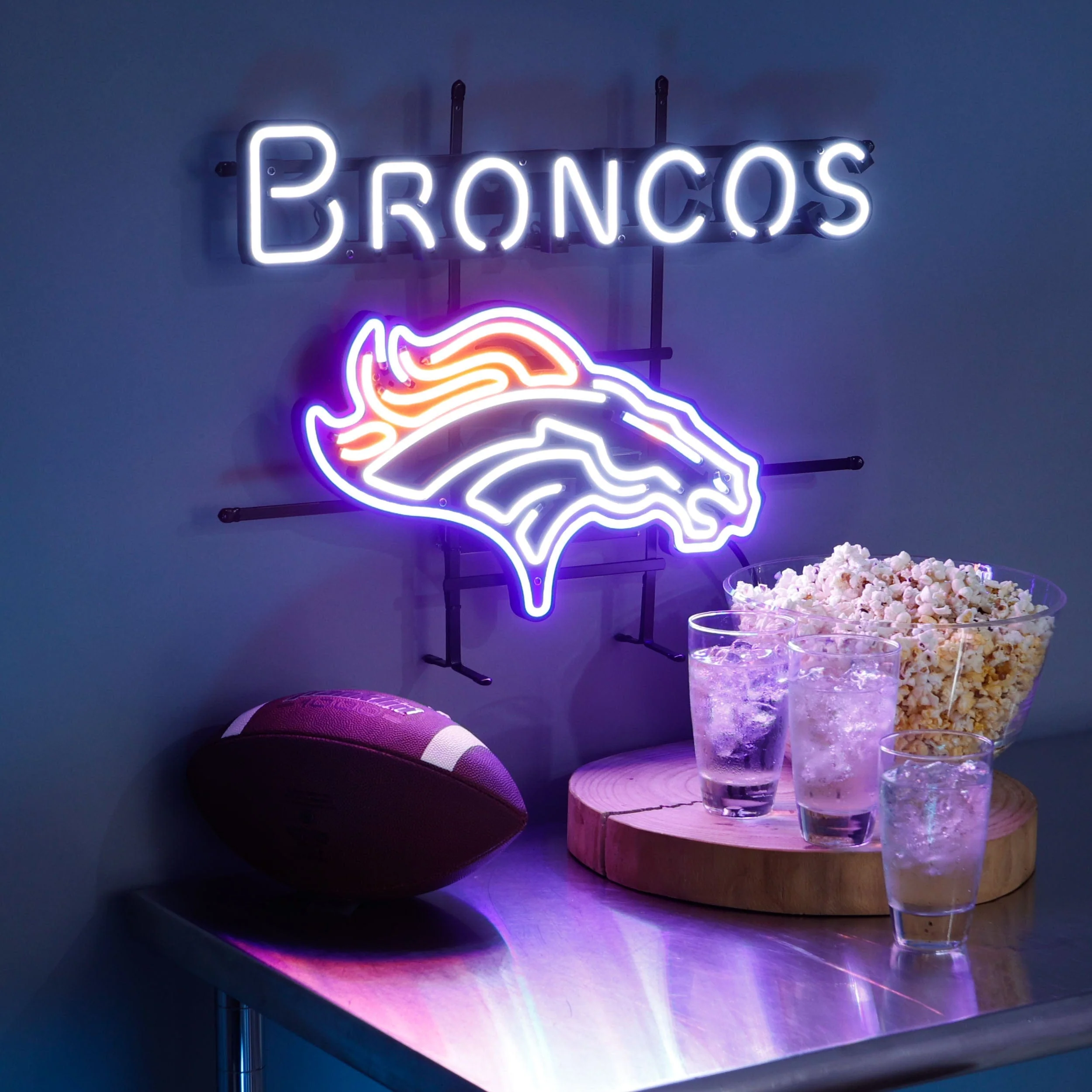 Denver Broncos NFL Fancave LED Sign - Image 2