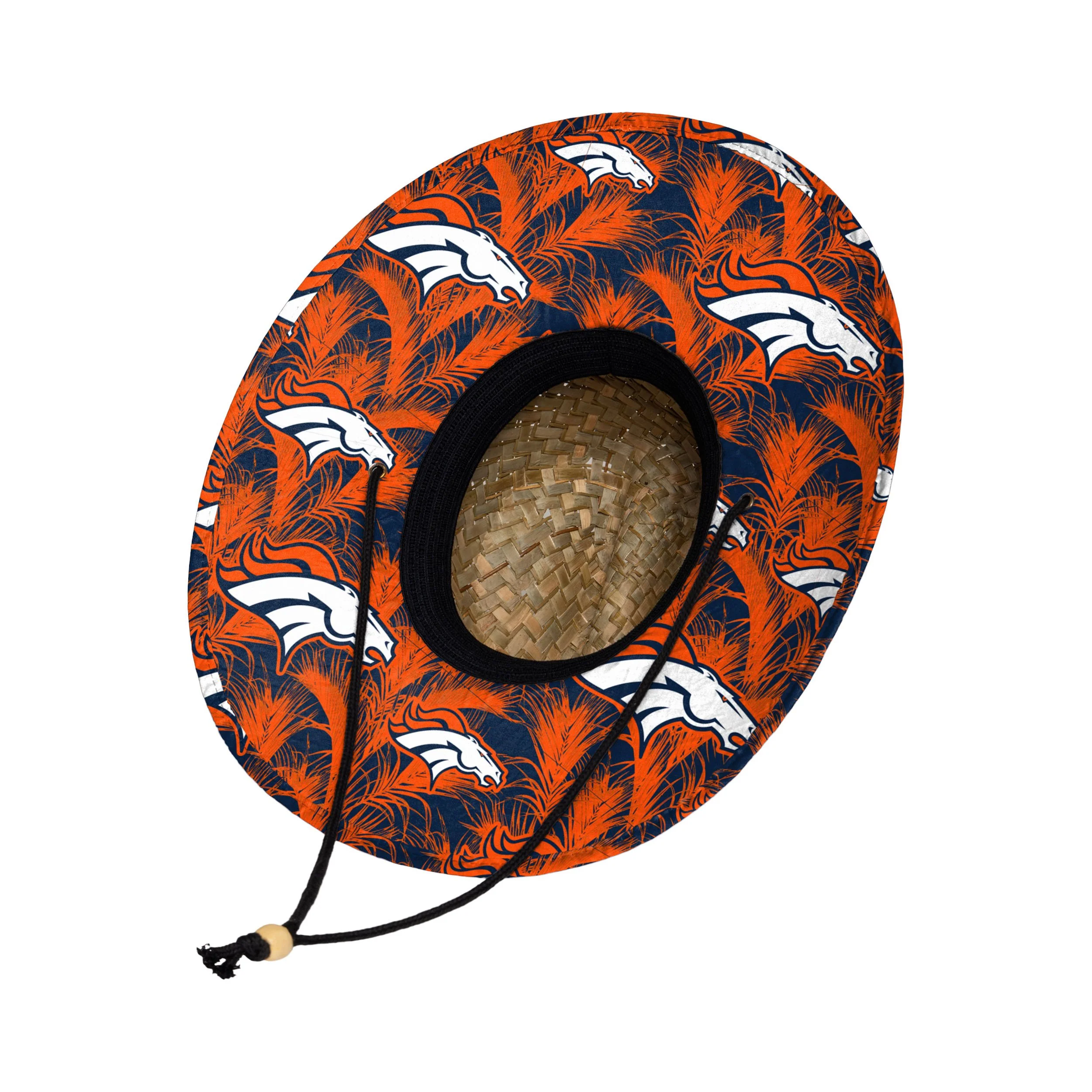 Denver Broncos NFL Floral Straw Hat - Image 2