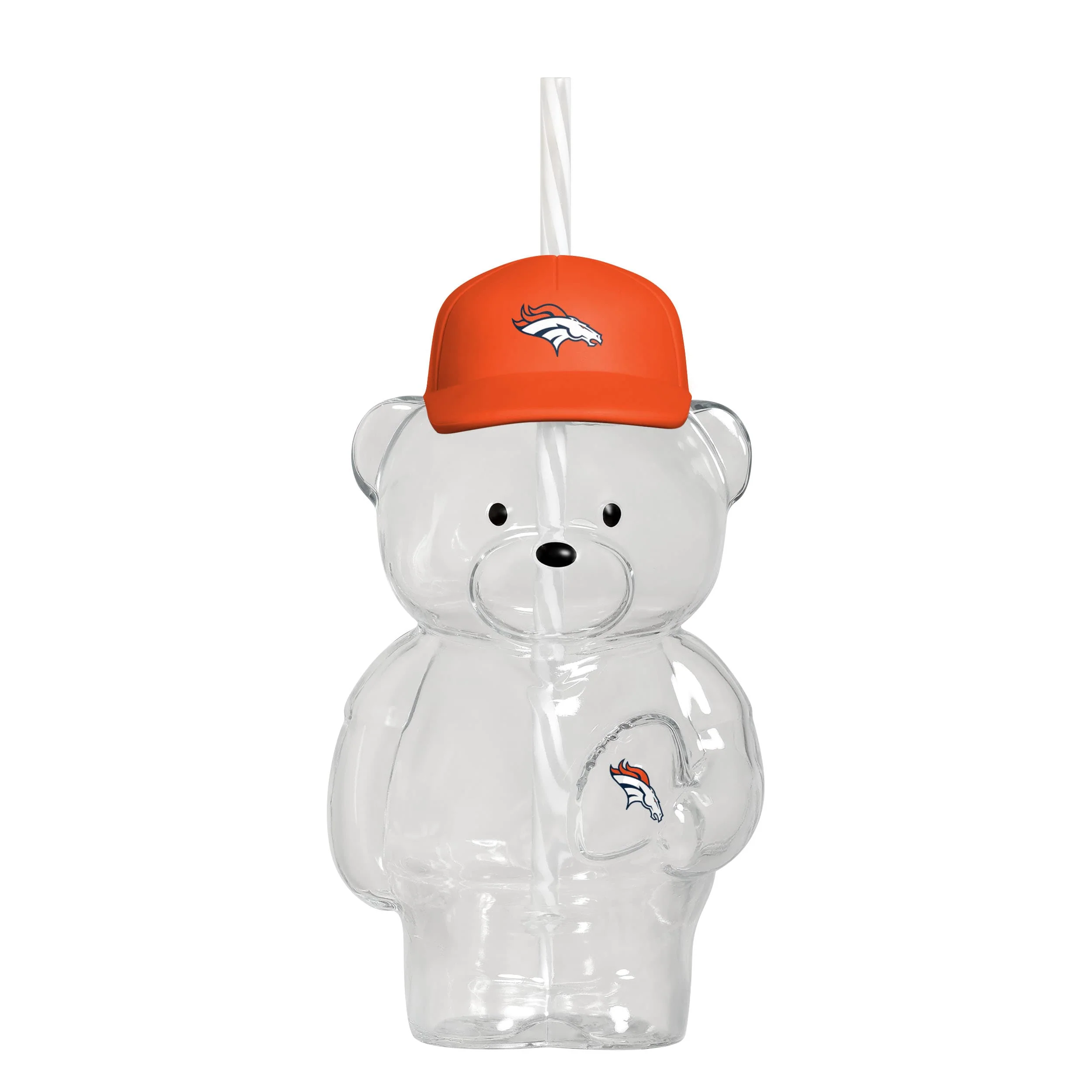Denver Broncos NFL Glass Bear Tumbler (PREORDER - SHIPS LATE JUNE)