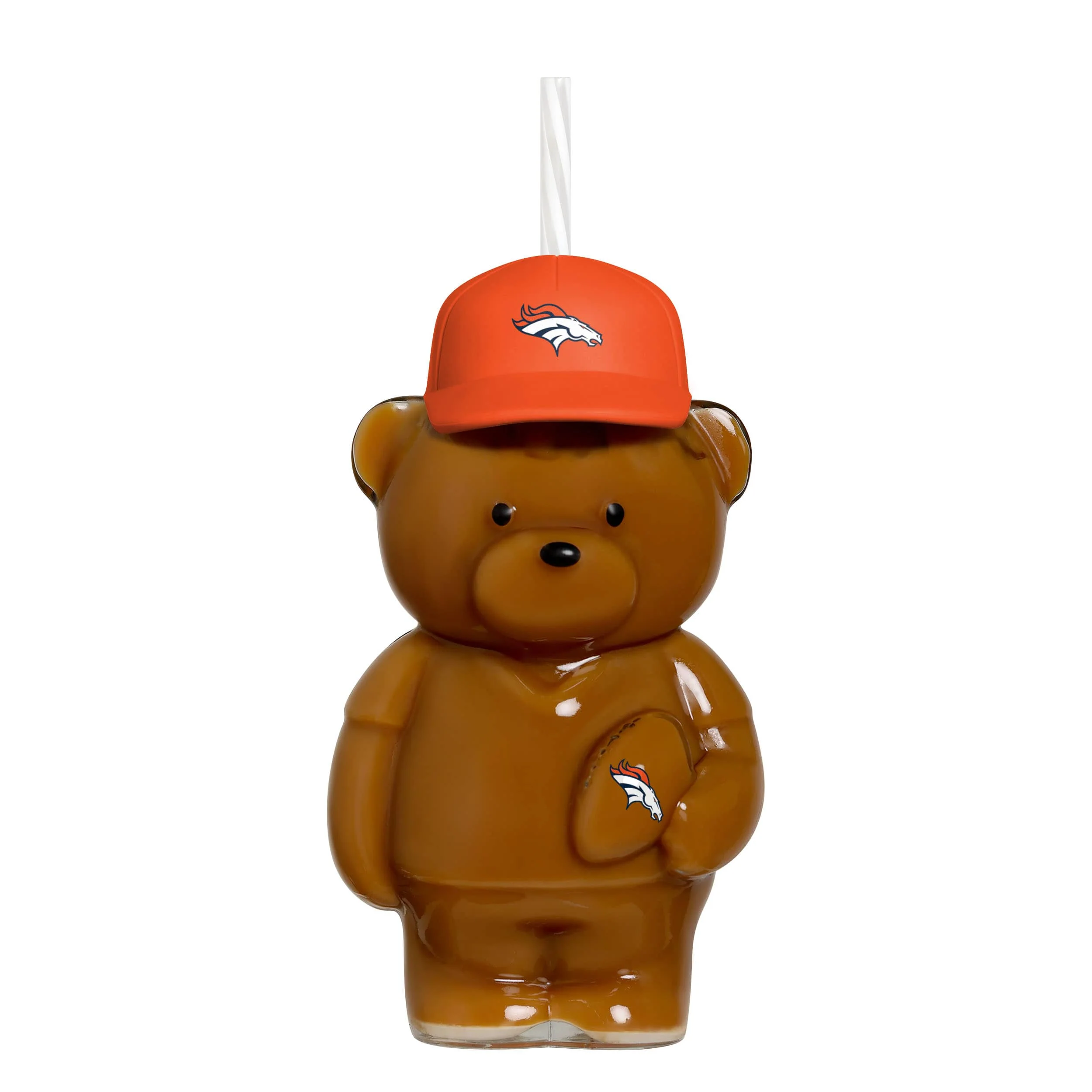 Denver Broncos NFL Glass Bear Tumbler (PREORDER - SHIPS LATE JUNE) - Image 2