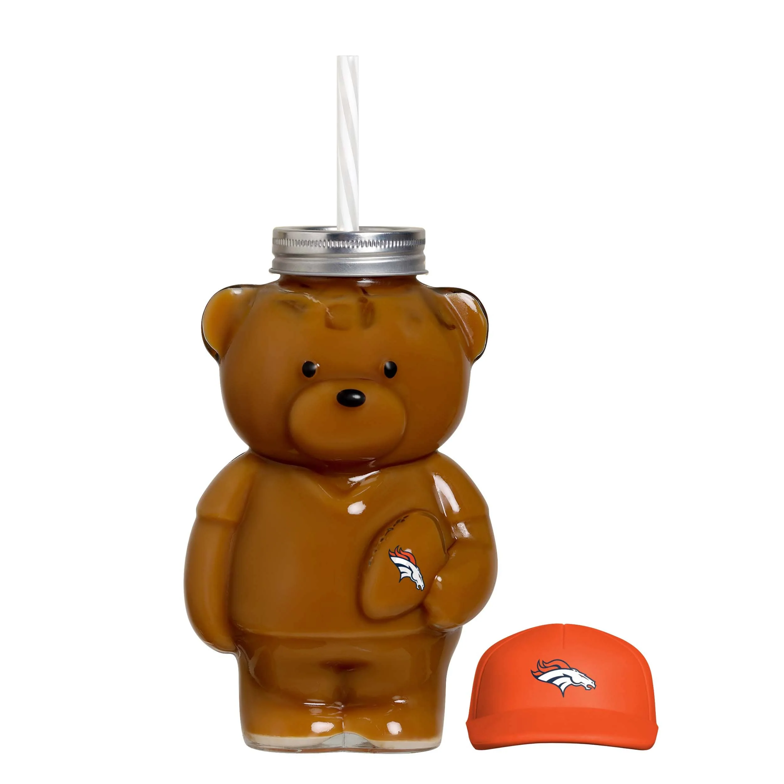 Denver Broncos NFL Glass Bear Tumbler (PREORDER - SHIPS LATE JUNE) - Image 3