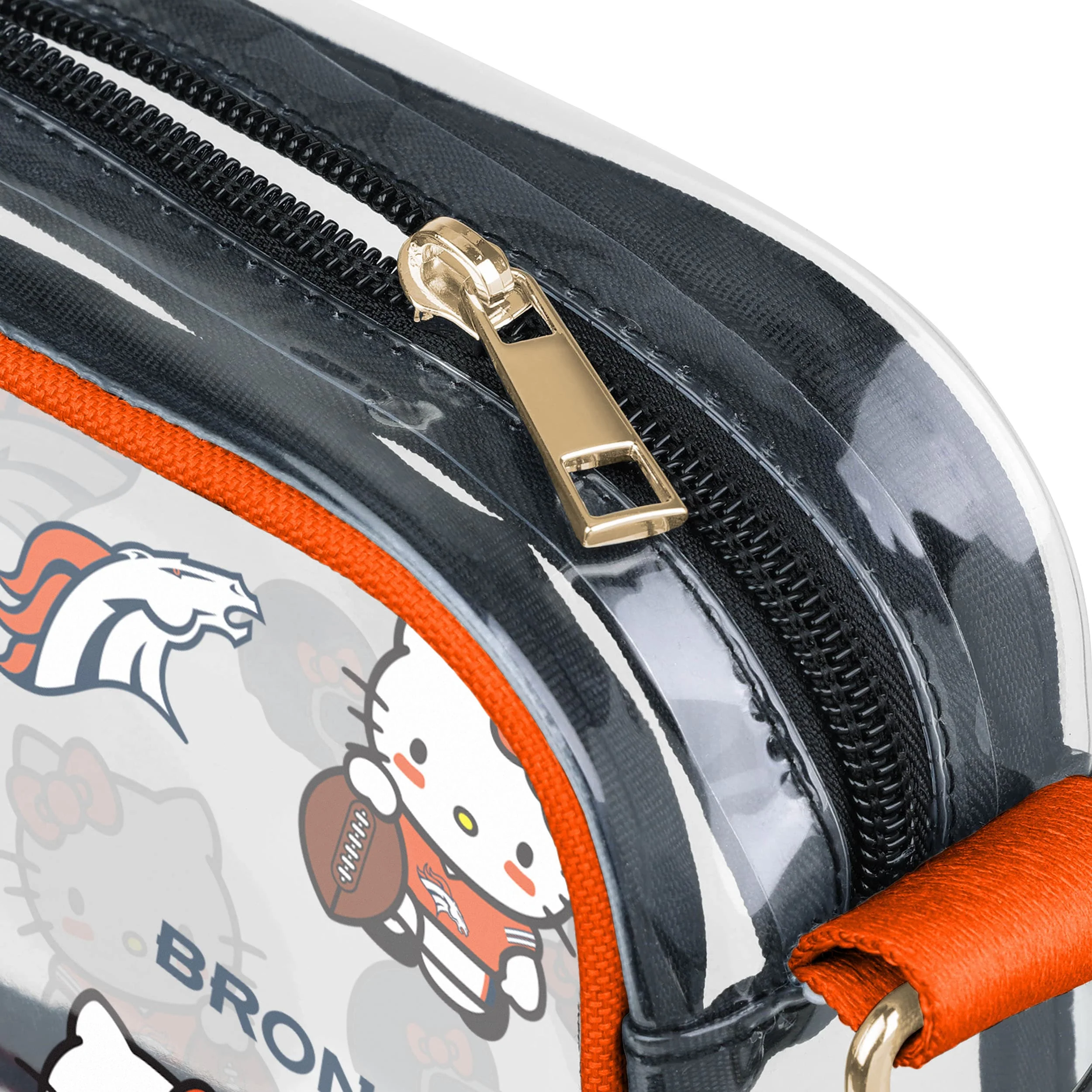Denver Broncos NFL Hello Kitty® Clear Crossbody Bag - (PREORDER - SHIPS MID JUNE) - Image 4