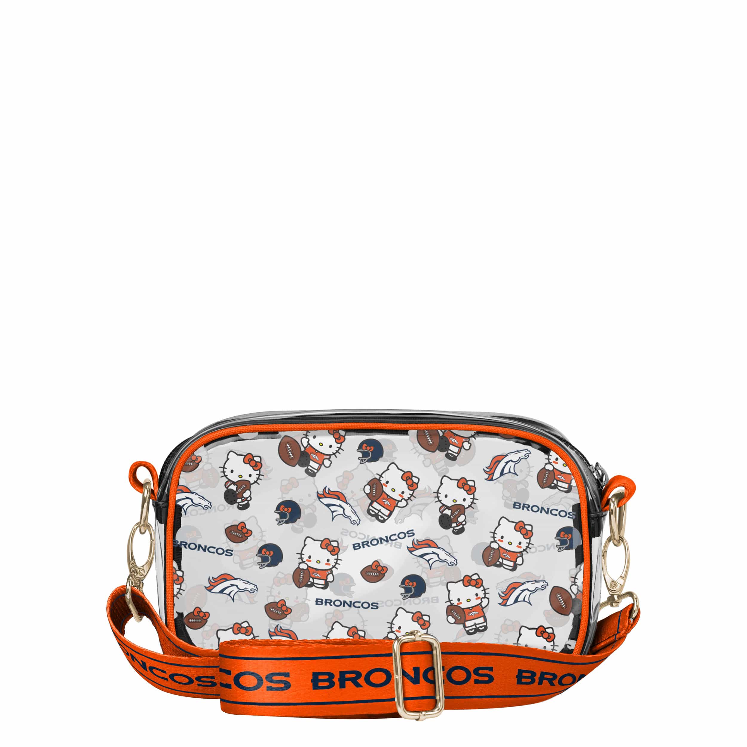Denver Broncos NFL Hello Kitty® Clear Crossbody Bag - (PREORDER - SHIPS MID JUNE) - Image 5