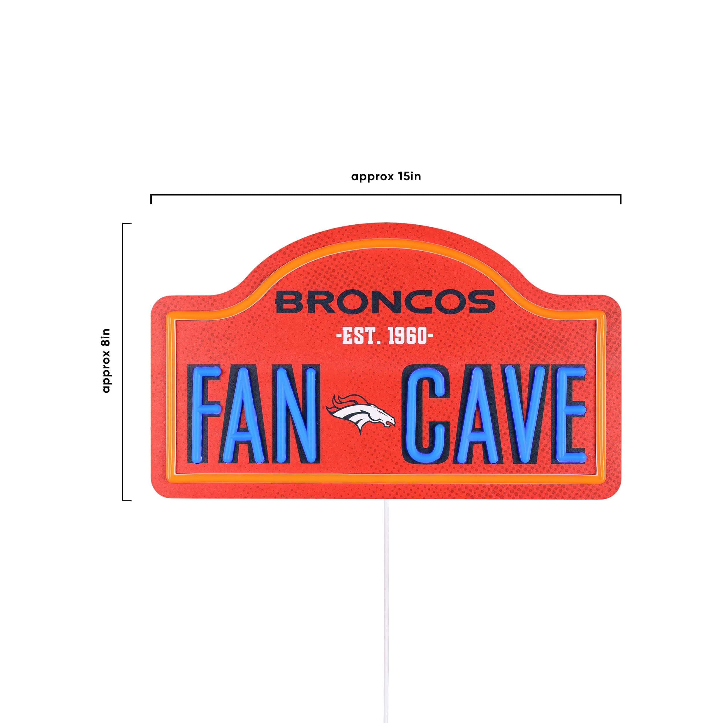 Denver Broncos NFL LED Neon Fancave Sign - Image 4