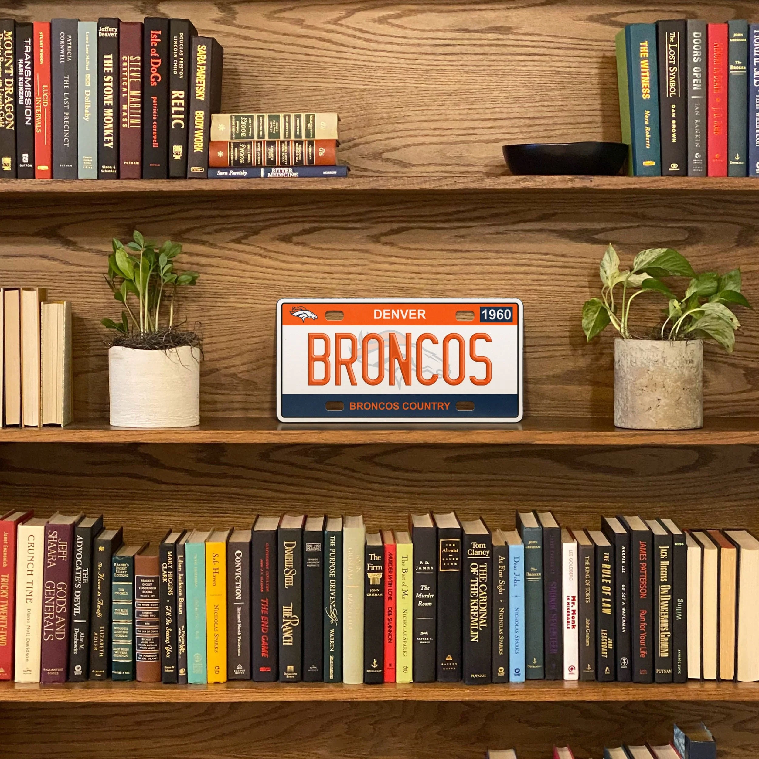 Denver Broncos NFL License Plate Wall Sign - Image 3