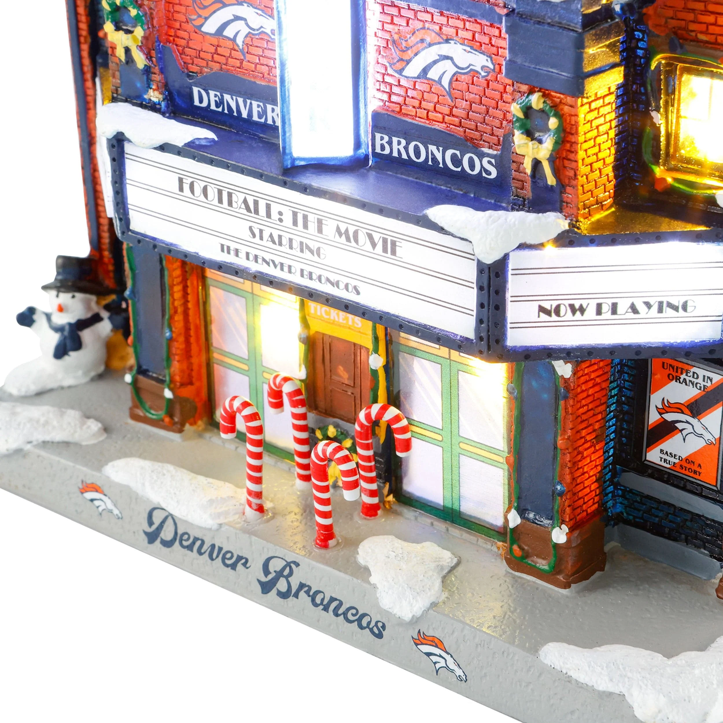Denver Broncos NFL Light Up Resin Team Theater - Image 2