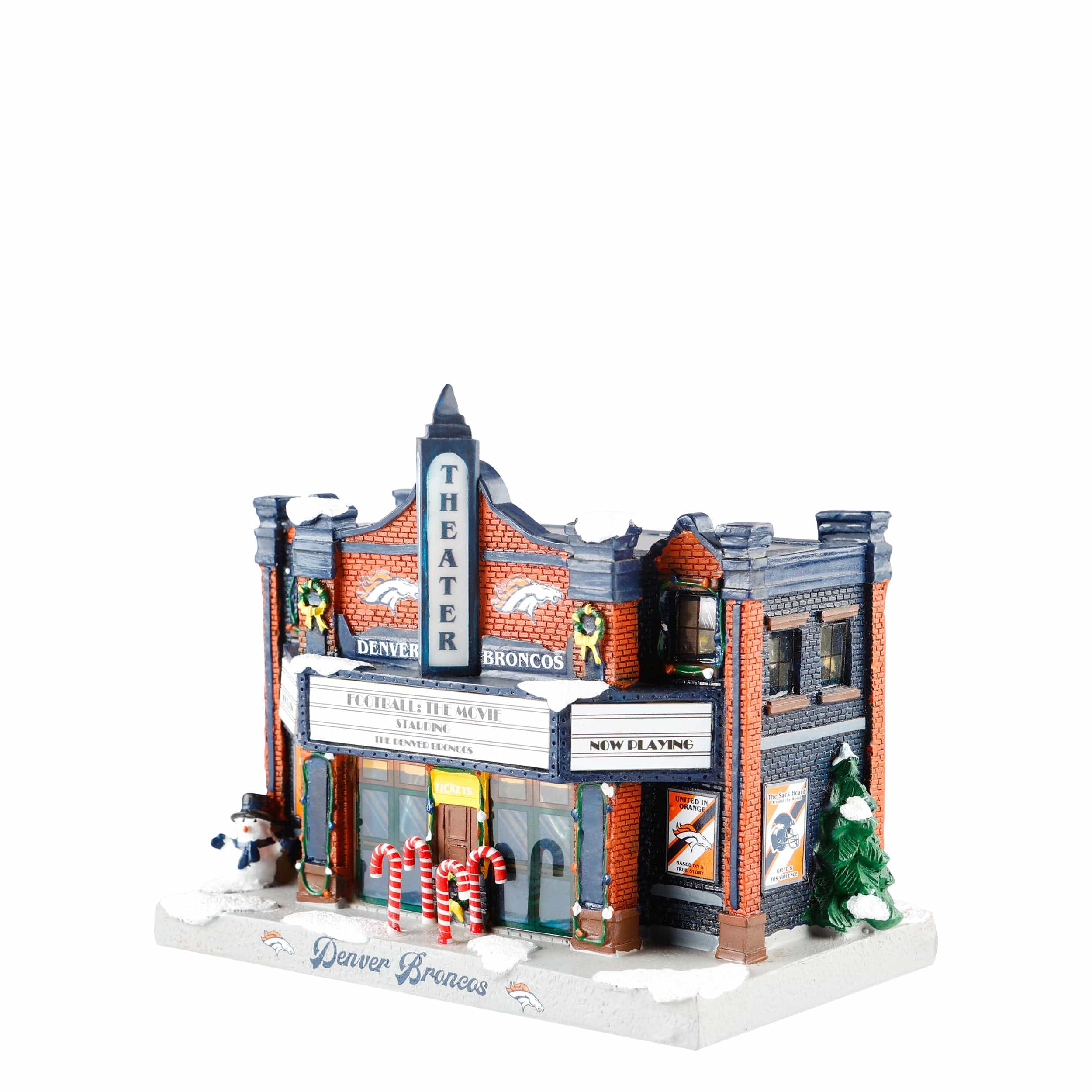 Denver Broncos NFL Light Up Resin Team Theater - Image 3