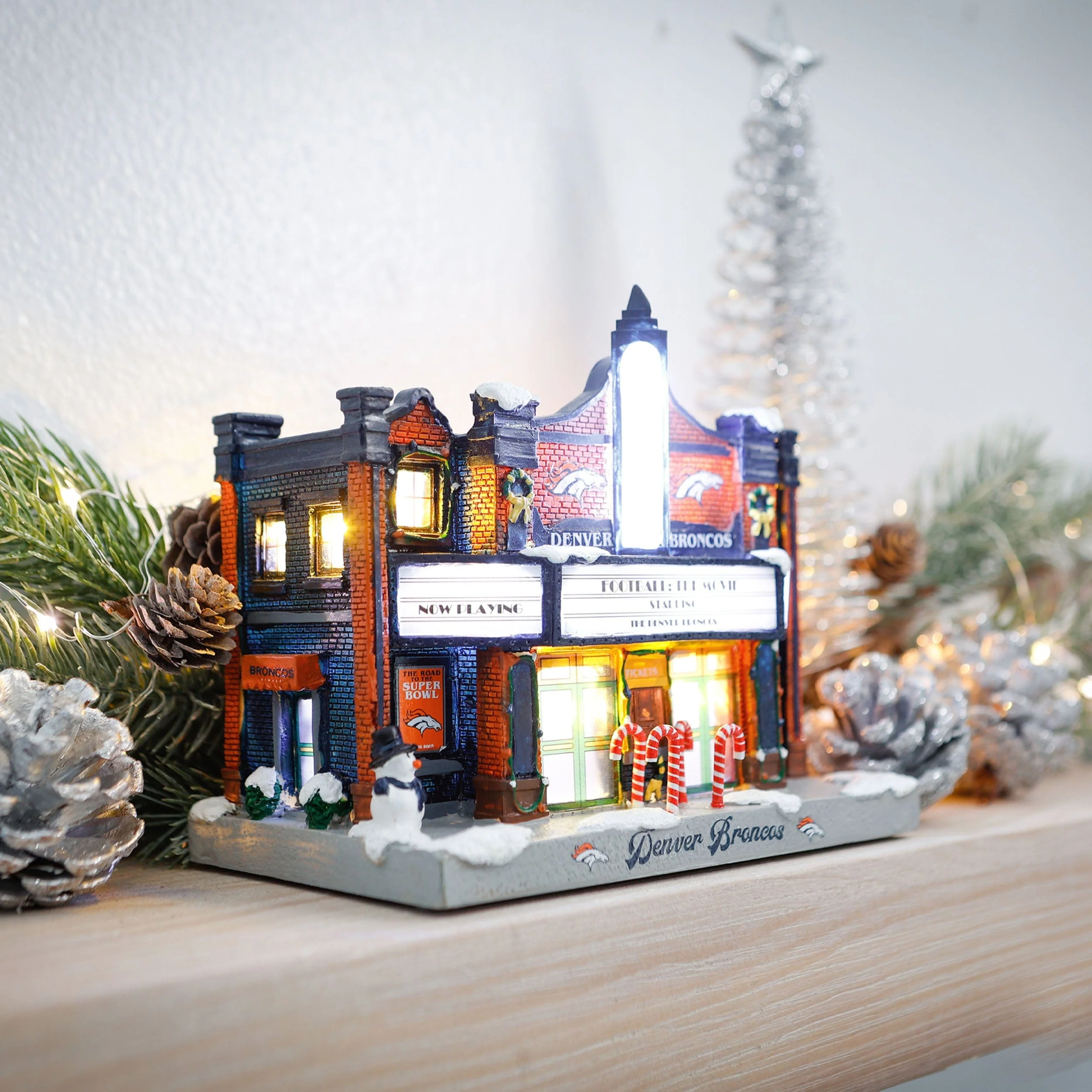 Denver Broncos NFL Light Up Resin Team Theater - Image 5