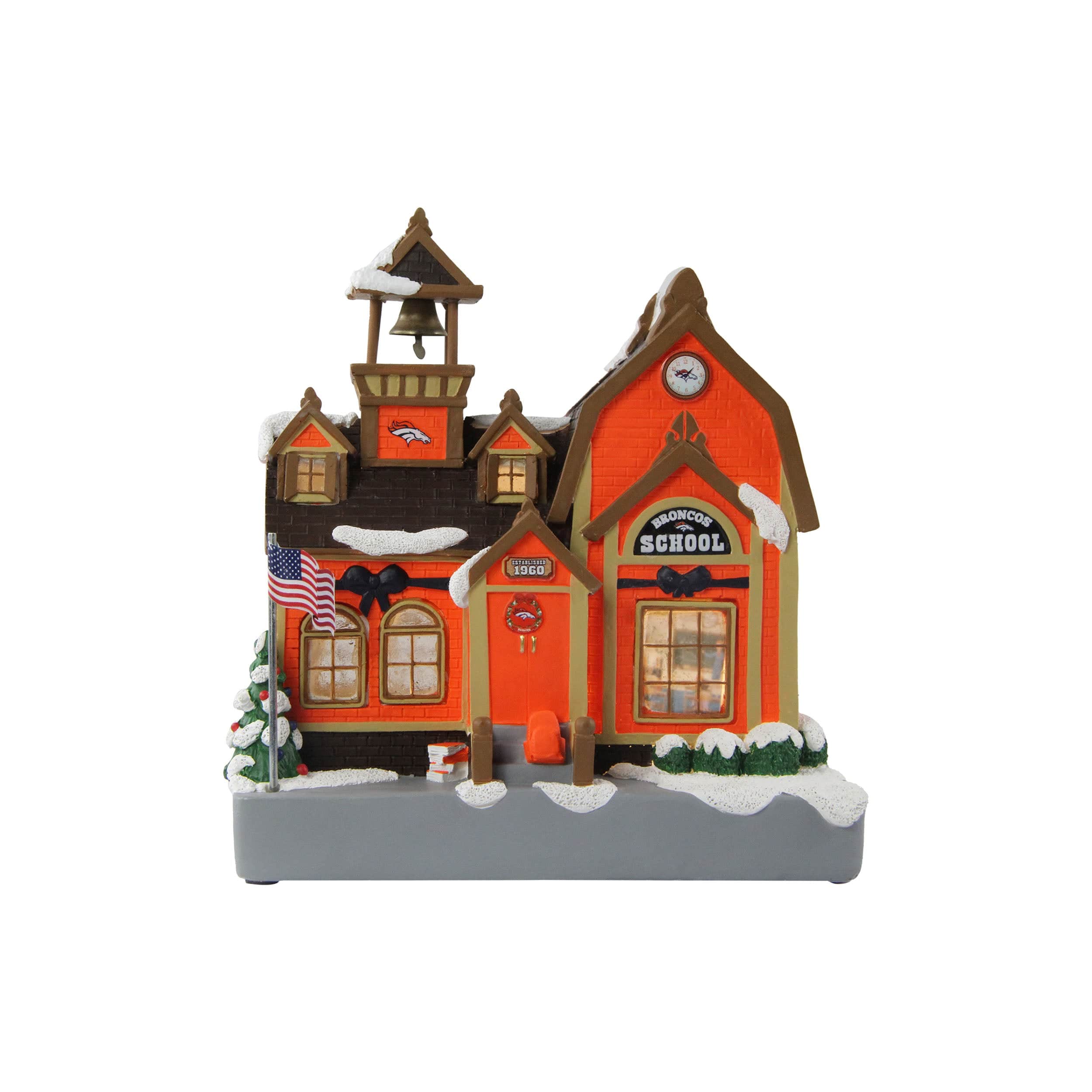 Denver Broncos NFL Light Up Team Schoolhouse