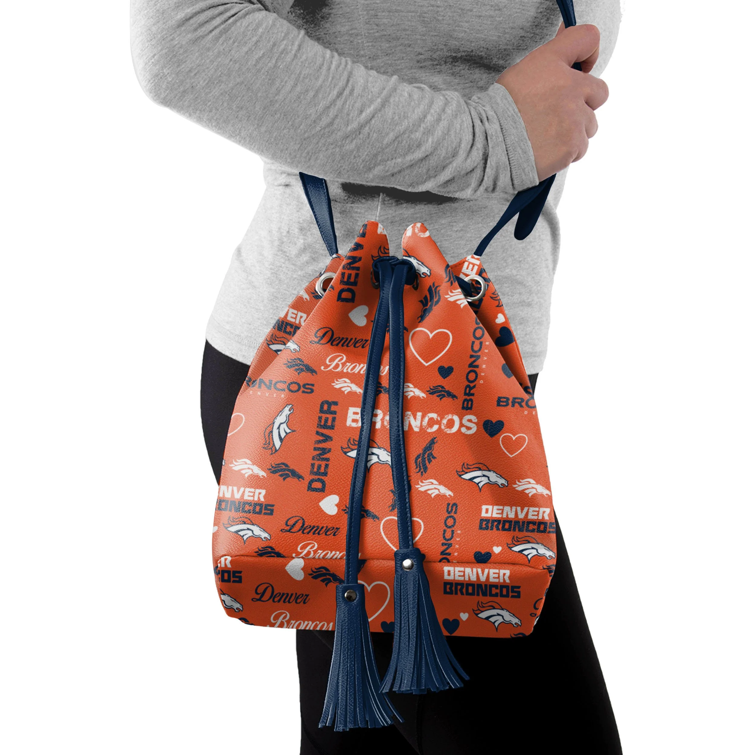 Denver Broncos NFL Logo Love Cinch Purse - Image 2