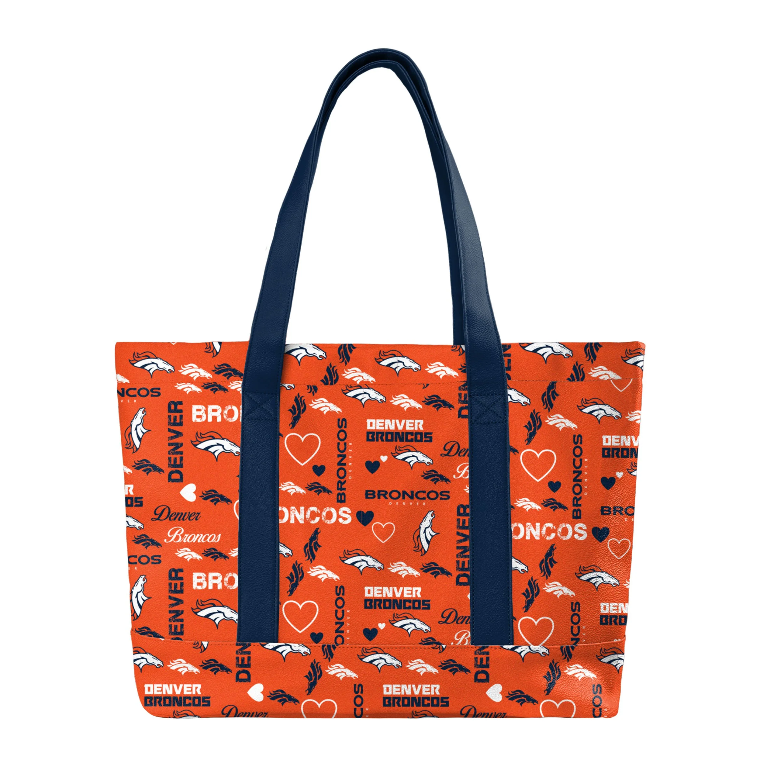 Denver Broncos NFL Logo Love Tote Bag