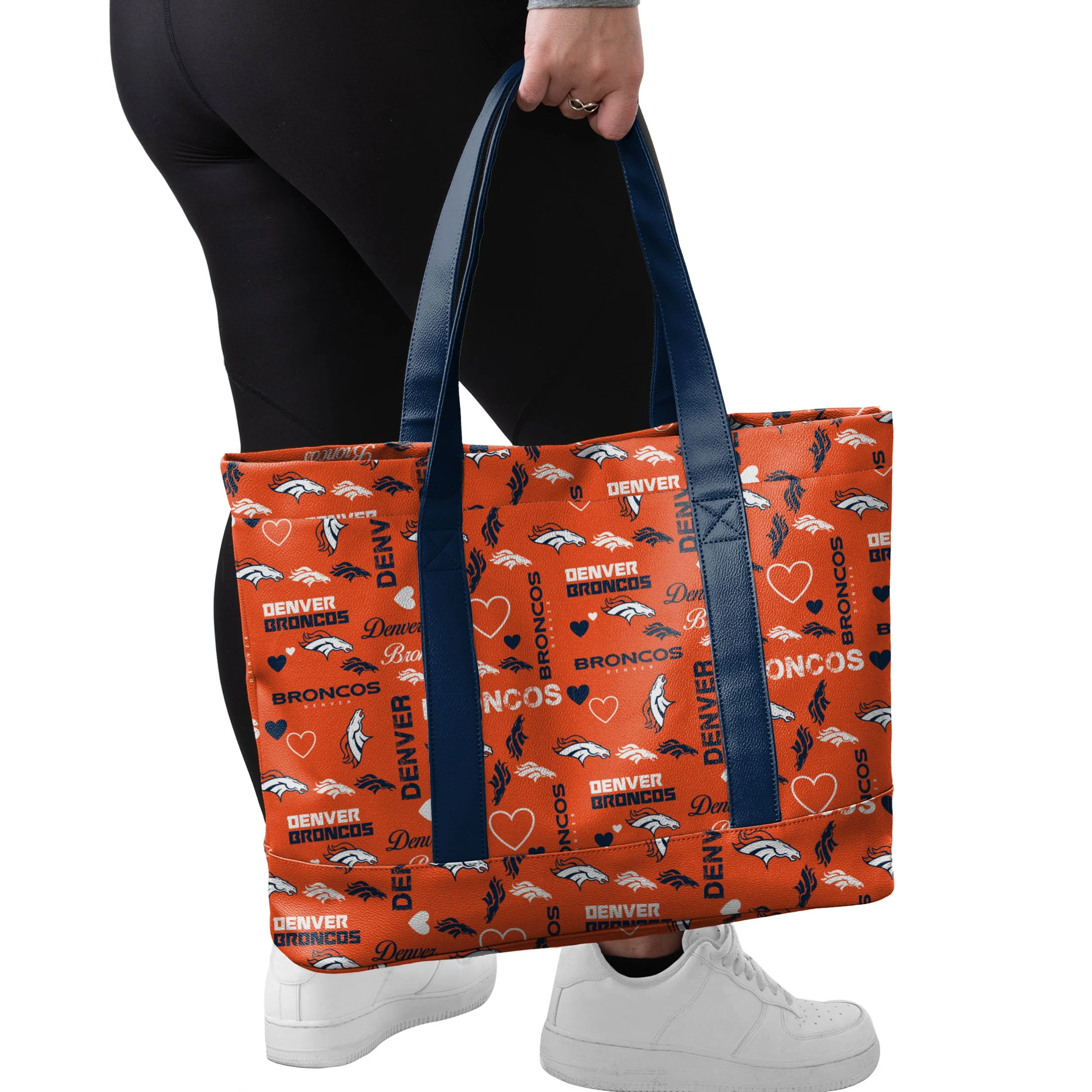 Denver Broncos NFL Logo Love Tote Bag - Image 2