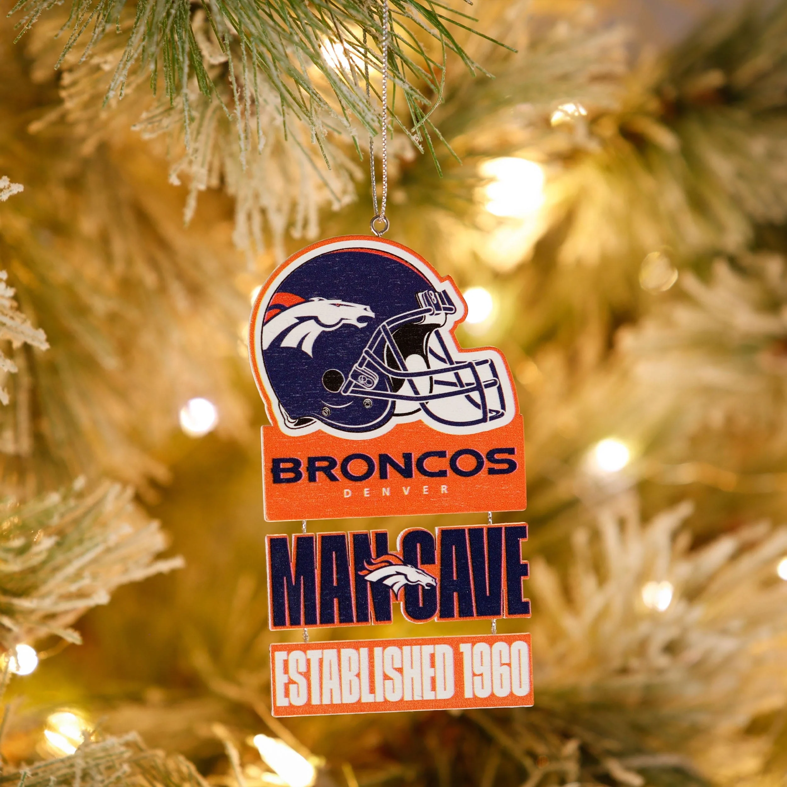 Denver Broncos NFL Mancave Sign Ornament - Image 3