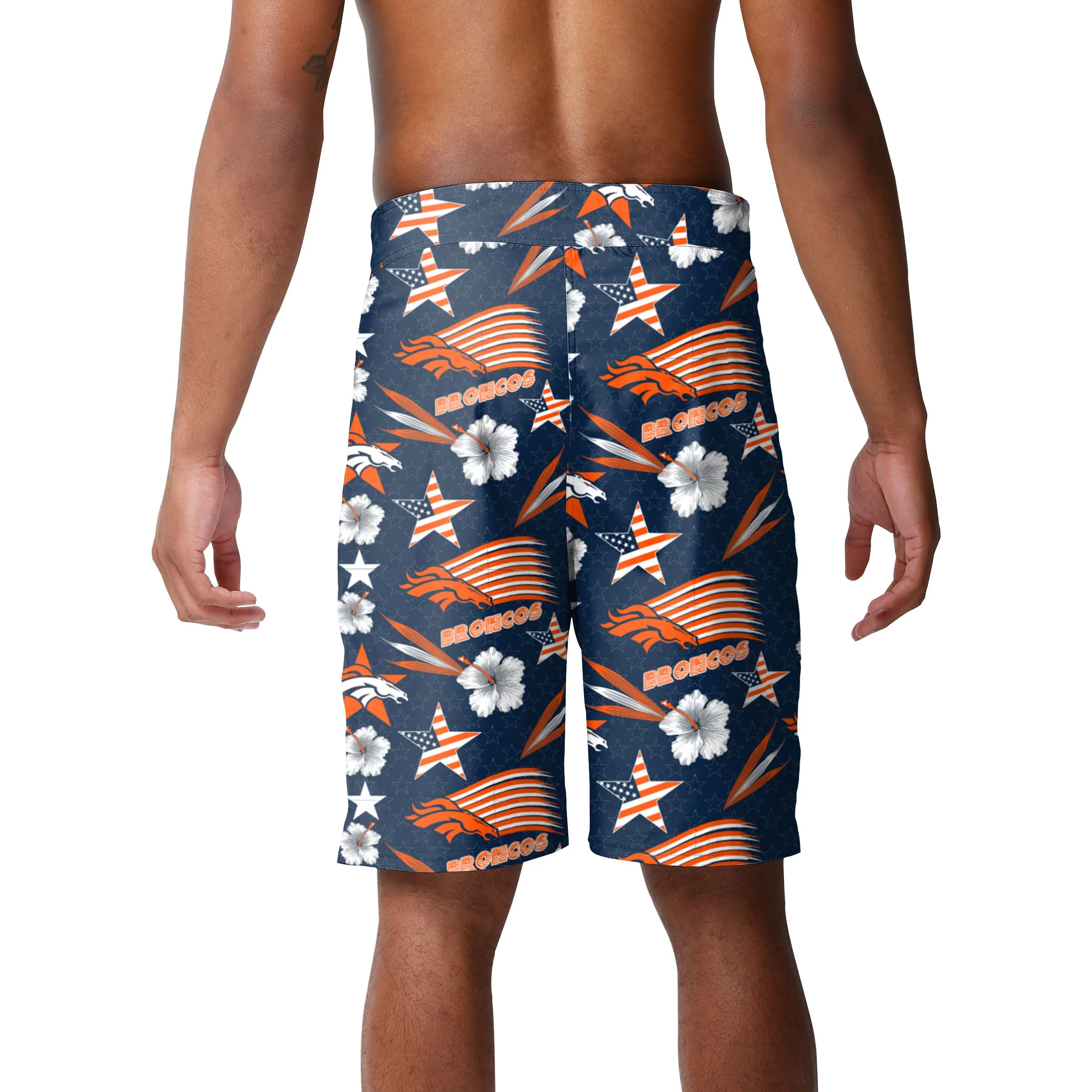 Denver Broncos NFL Mens Americana Boardshorts - Image 3
